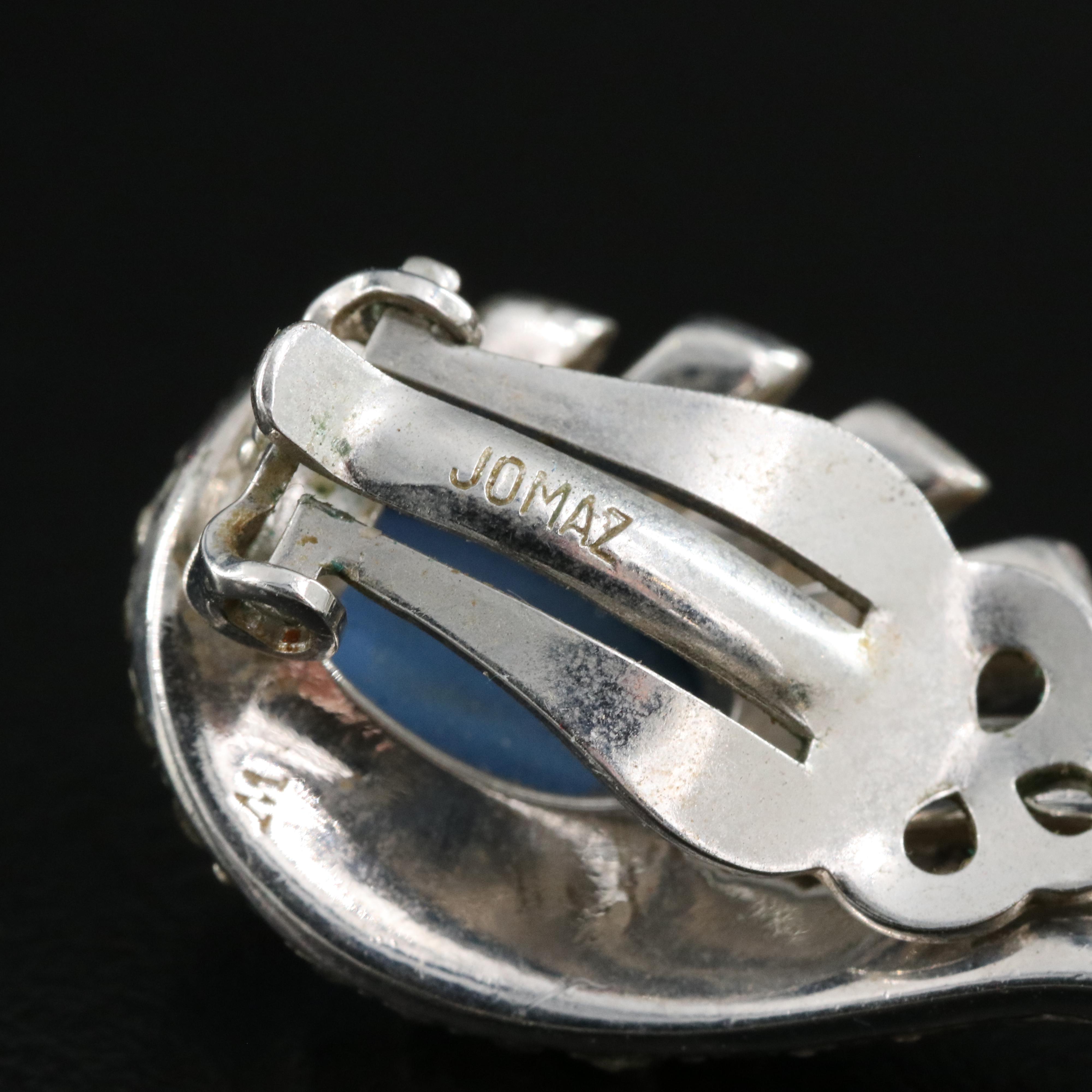 Jomaz, Iris Glass and 835 Silver Rhinestone Jewelry Selection