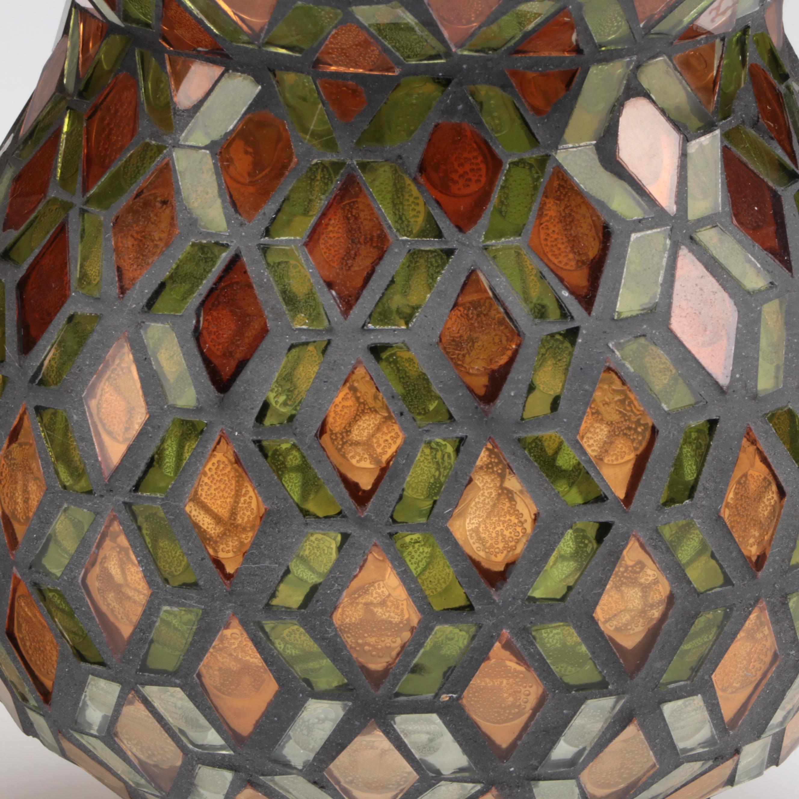 Stained Glass Mosaic Vases