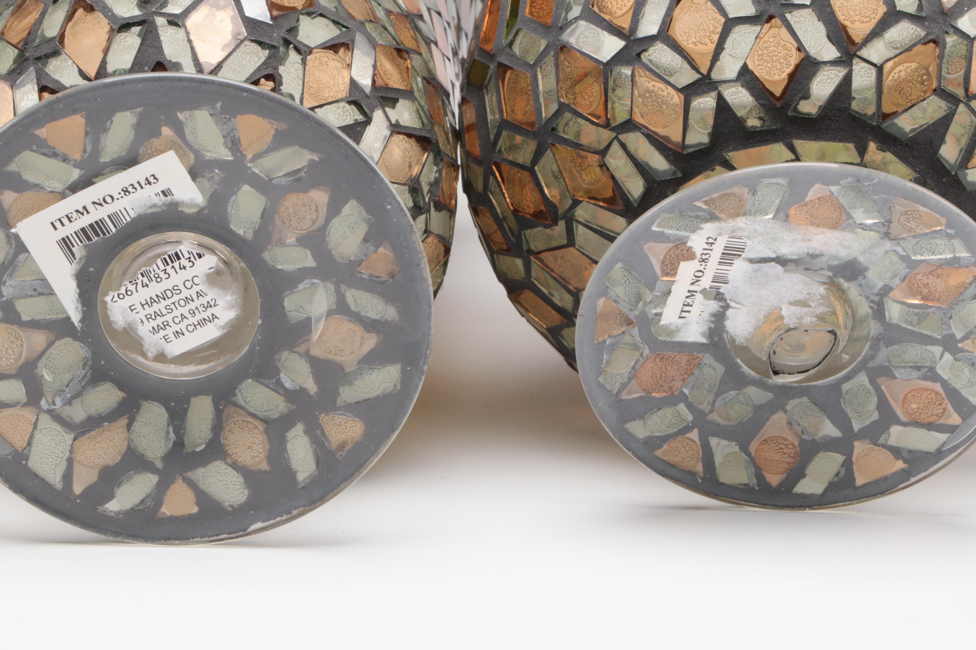 Stained Glass Mosaic Vases