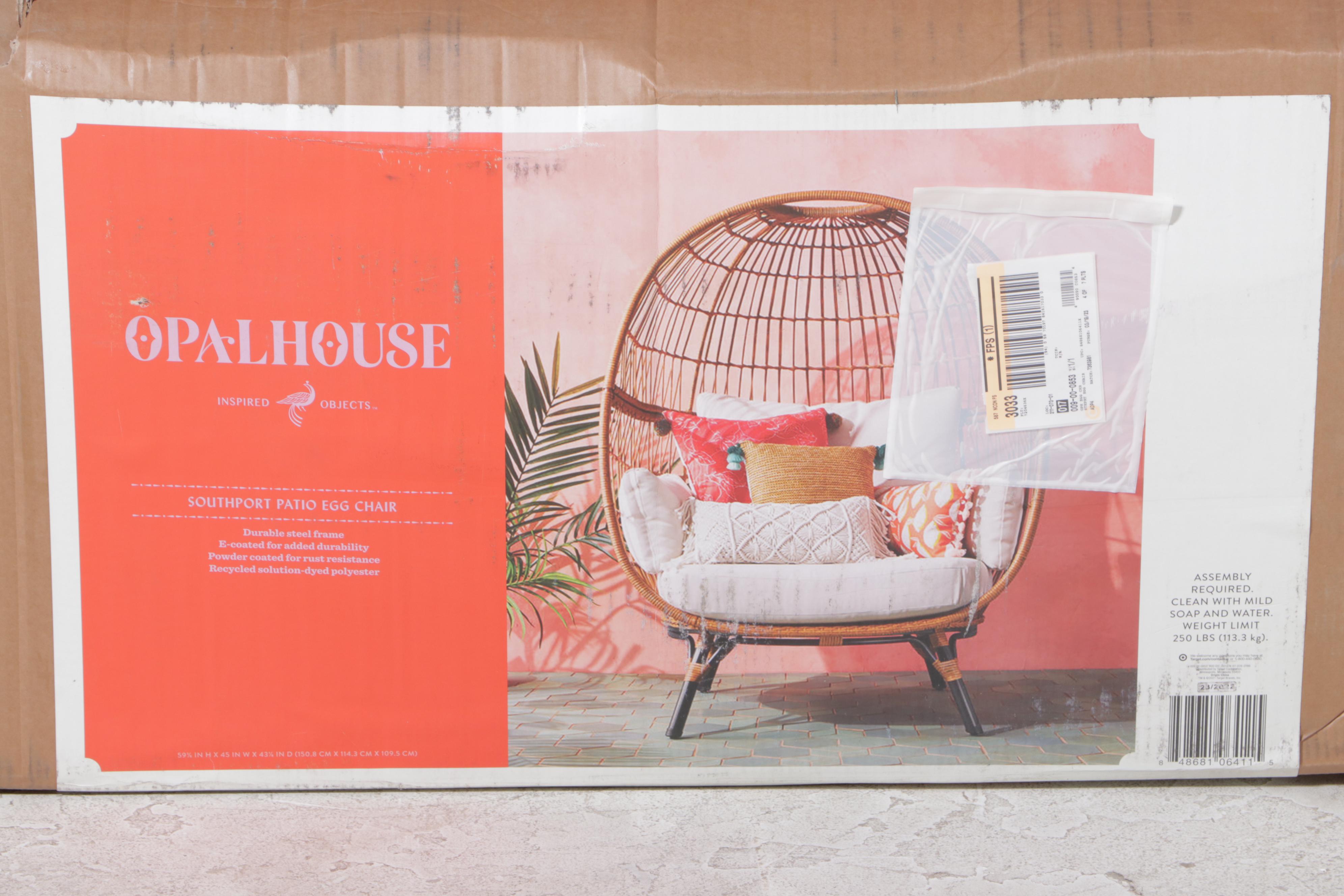 Opalhouse Southport Resin Wicker Patio Egg Chair