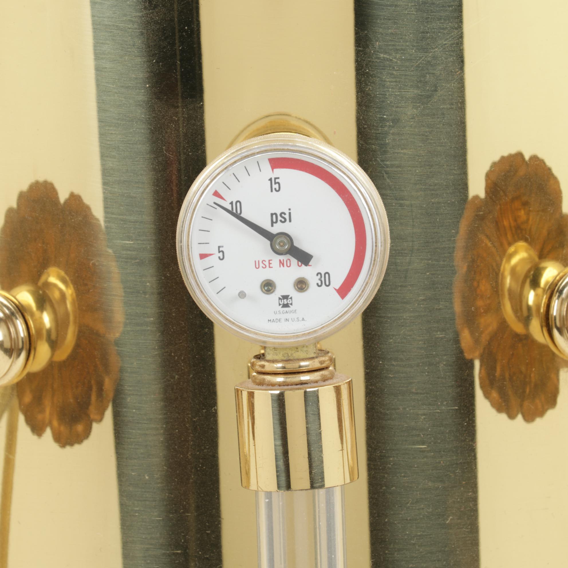 Lacquered Brass Cappuccino Coffee Maker Dome on Base