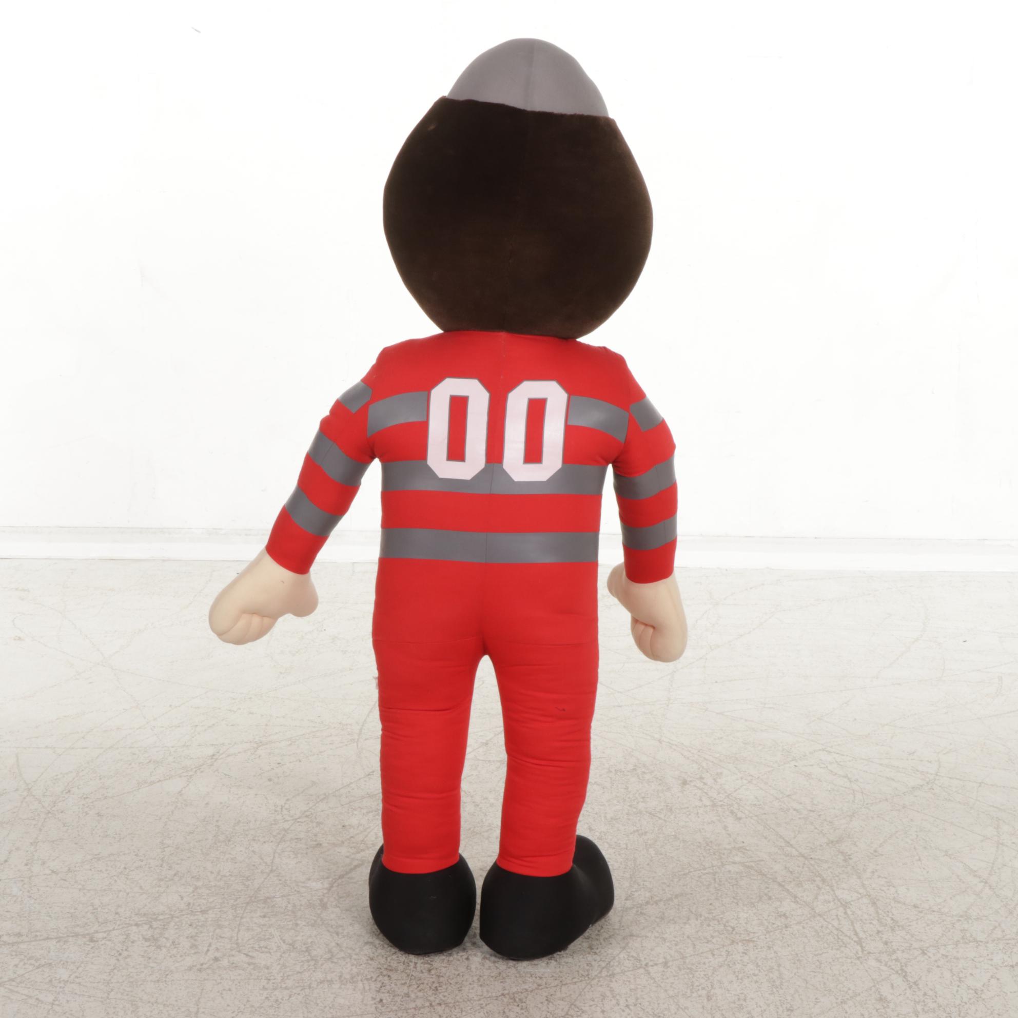 Extra Large 5' "Brutus Buckeye" Ohio State University Plush