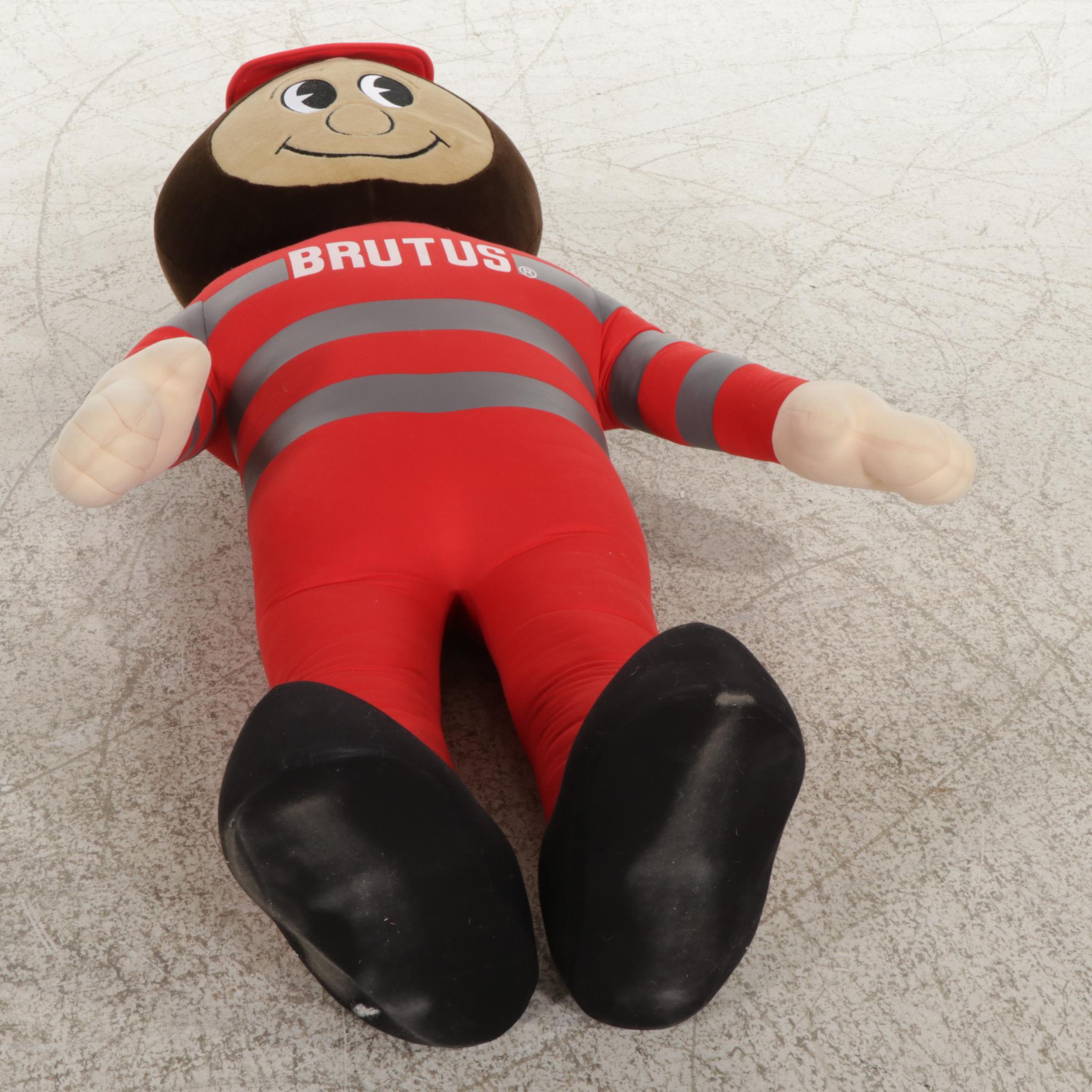 Extra Large 5' "Brutus Buckeye" Ohio State University Plush
