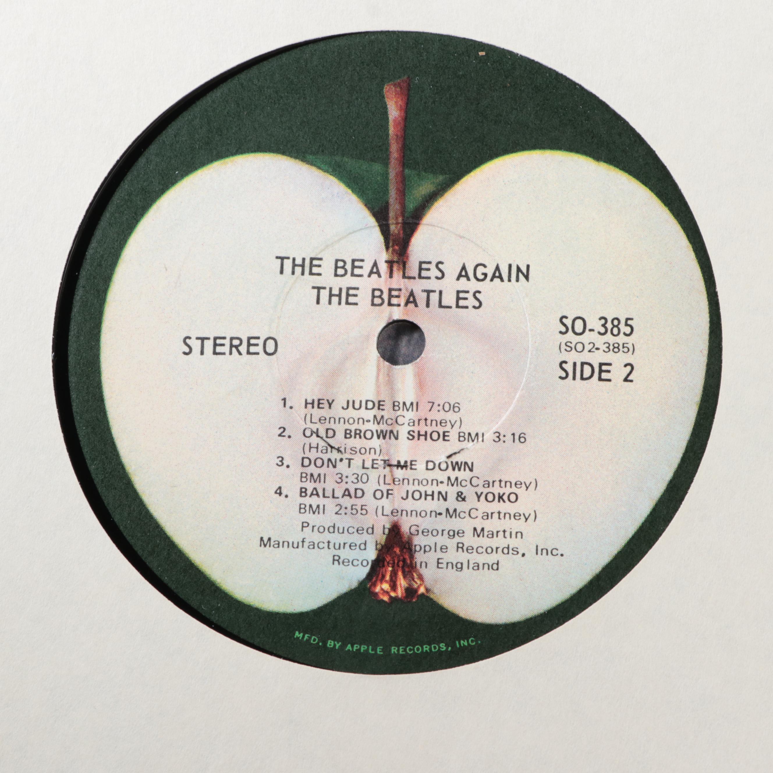 The Beatles "Hey Jude" and Other LP Vinyl Records