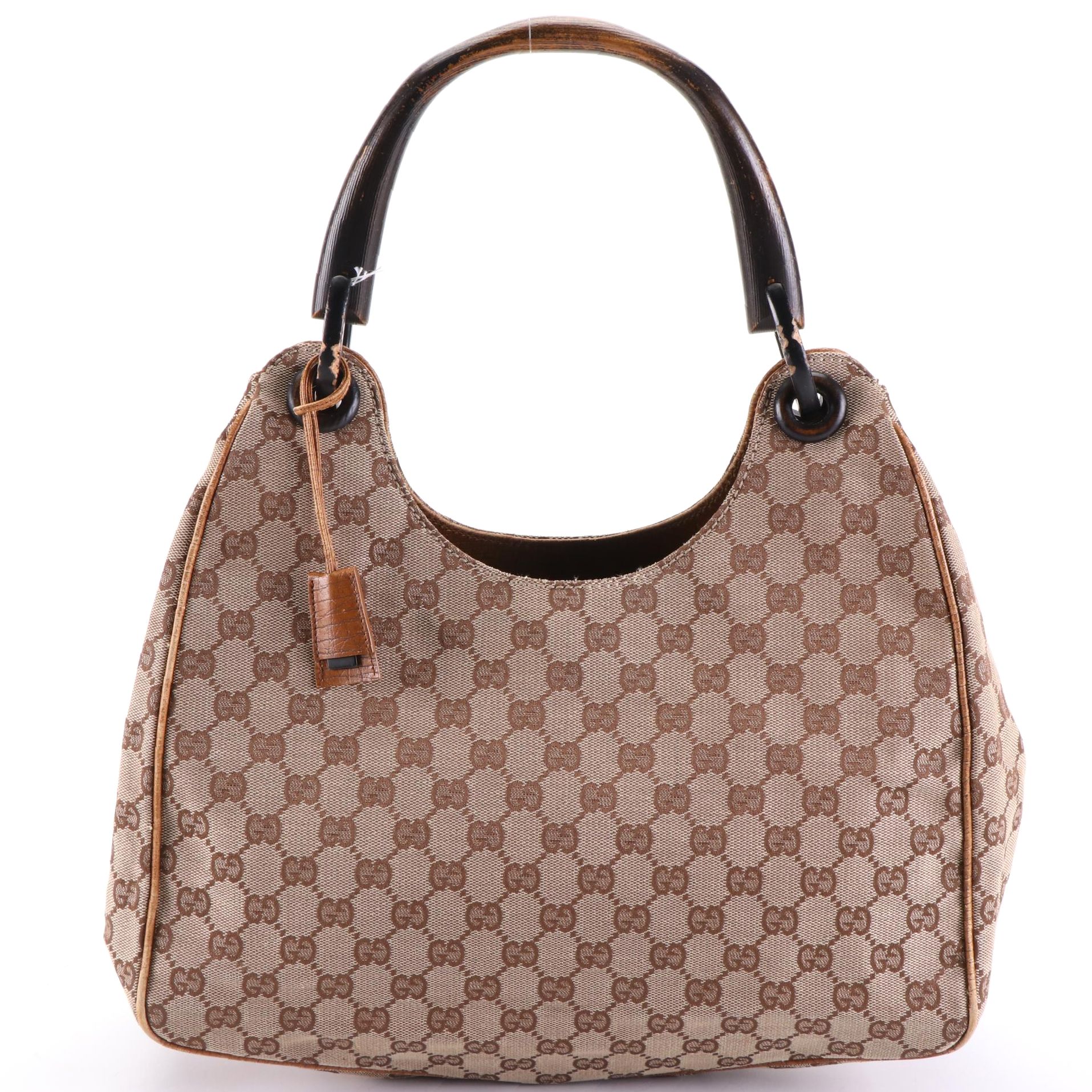 Gucci GG Canvas Wood Handle Bag