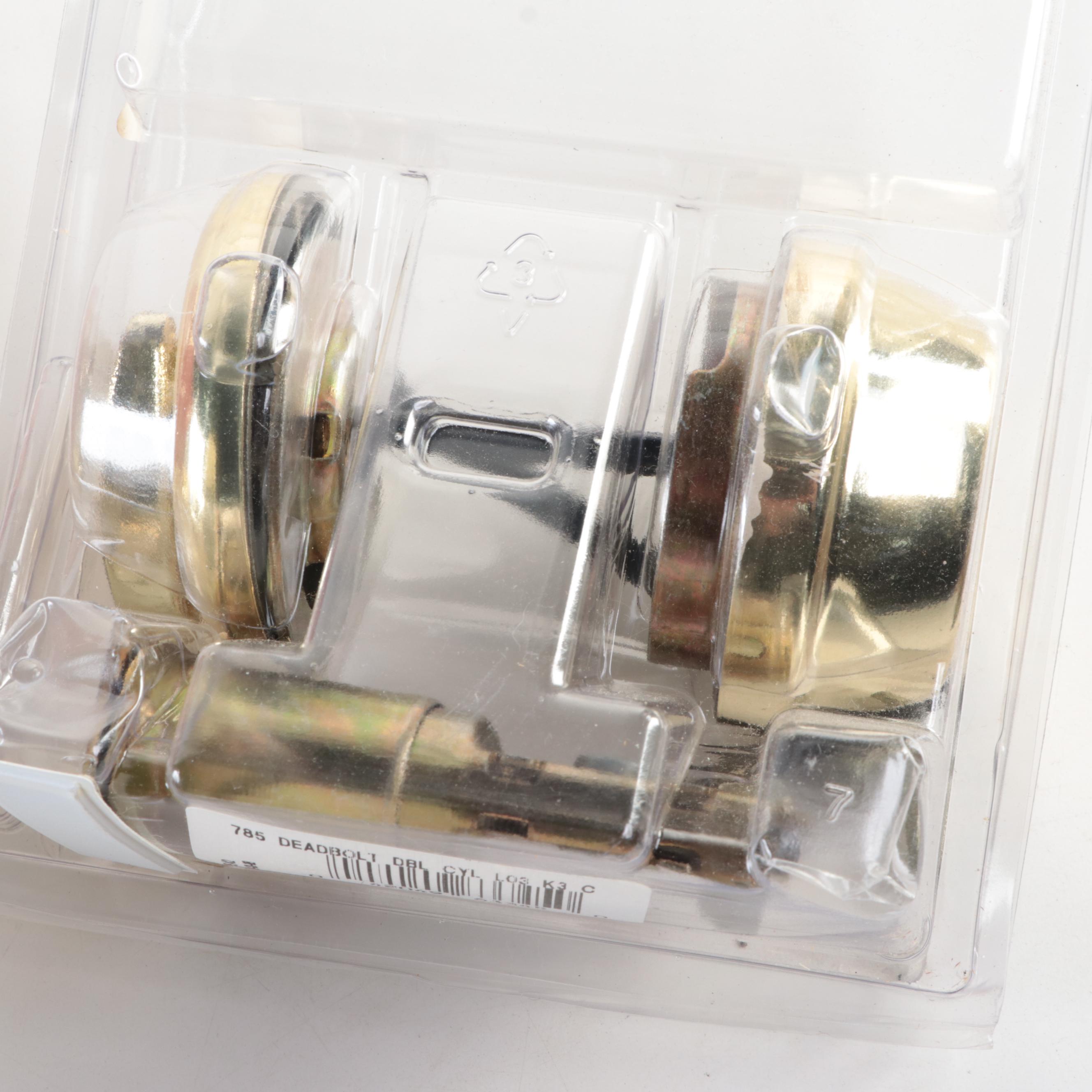 Kwikset Titan Keyed Deadbolt with Other Door Hardware