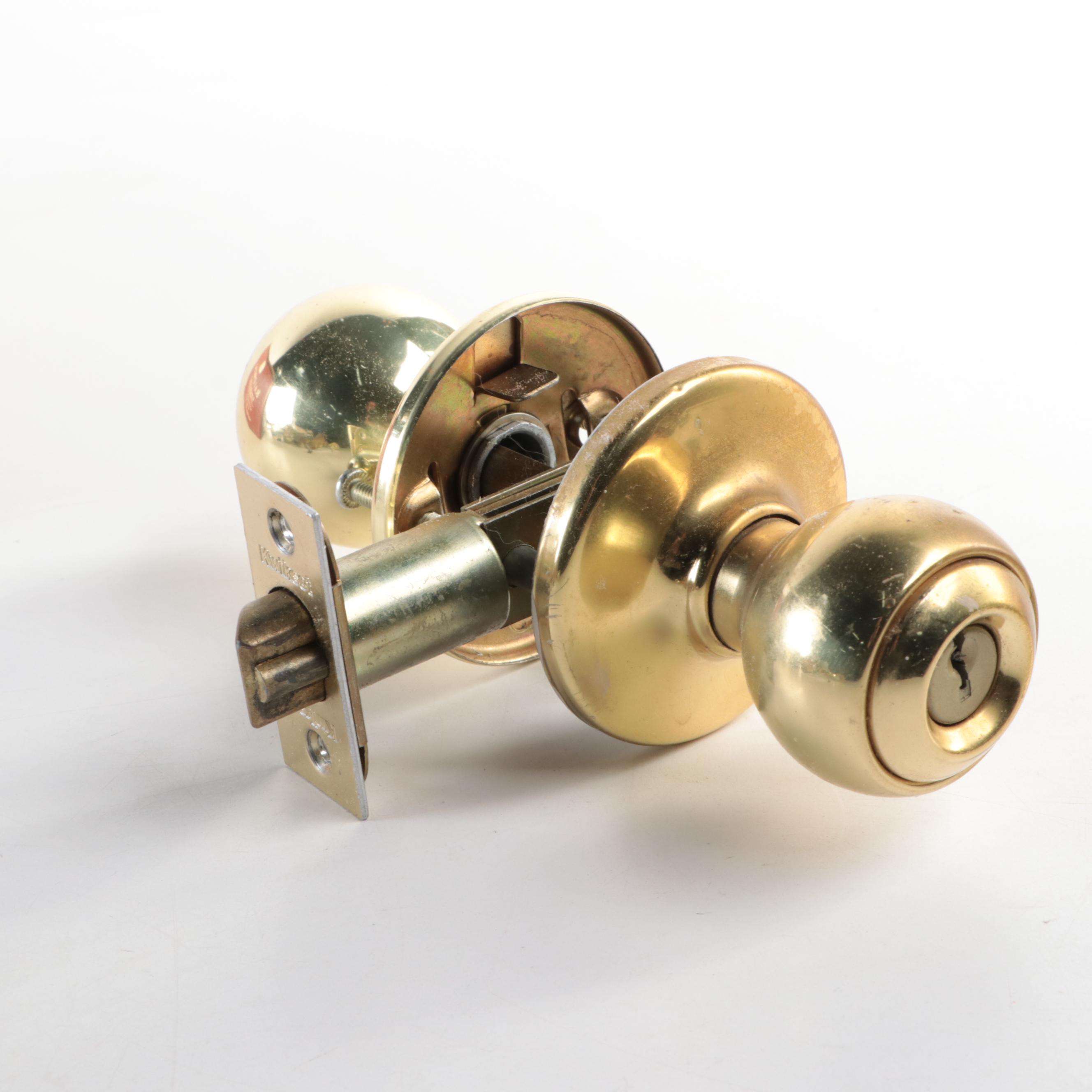 Kwikset Titan Keyed Deadbolt with Other Door Hardware