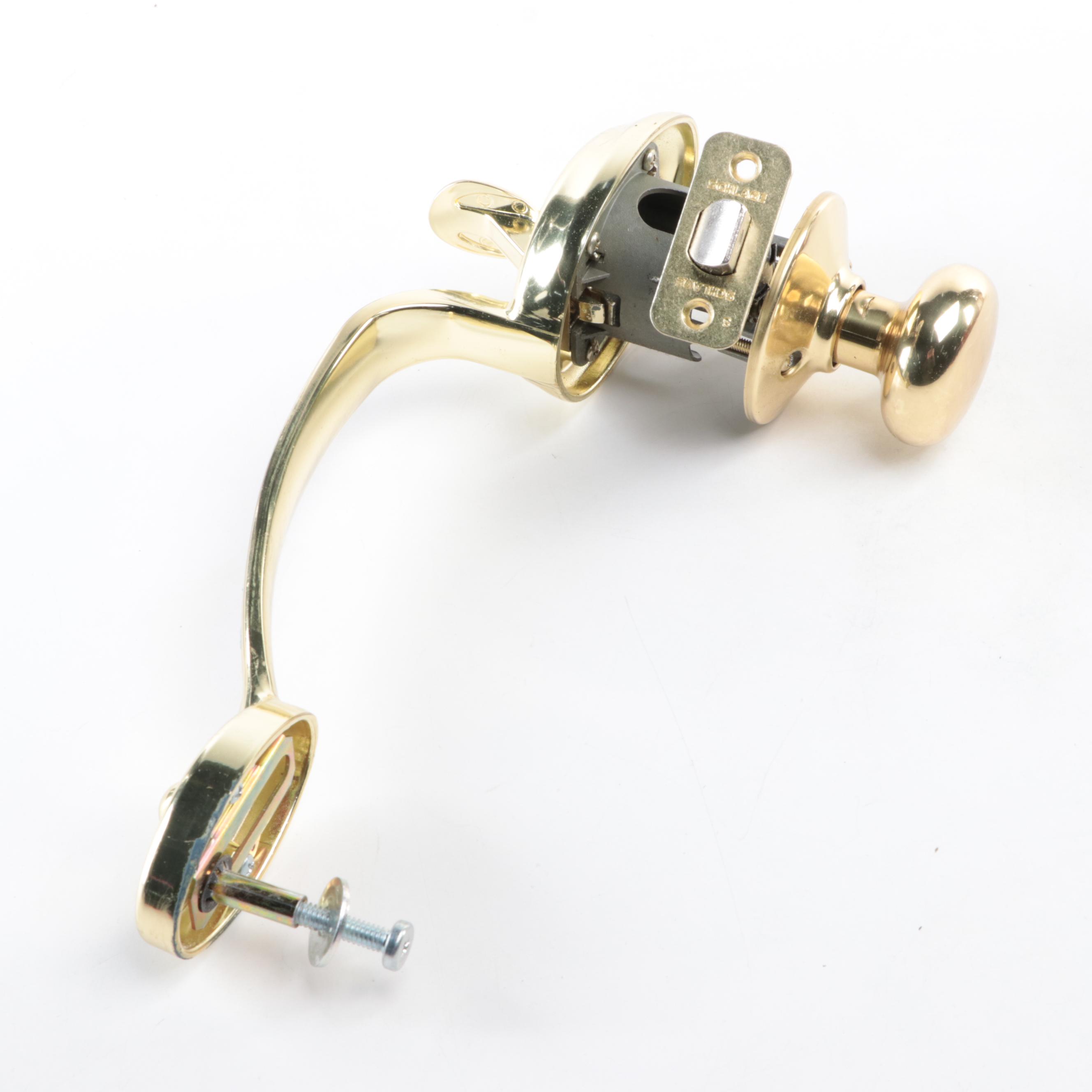 Kwikset Titan Keyed Deadbolt with Other Door Hardware