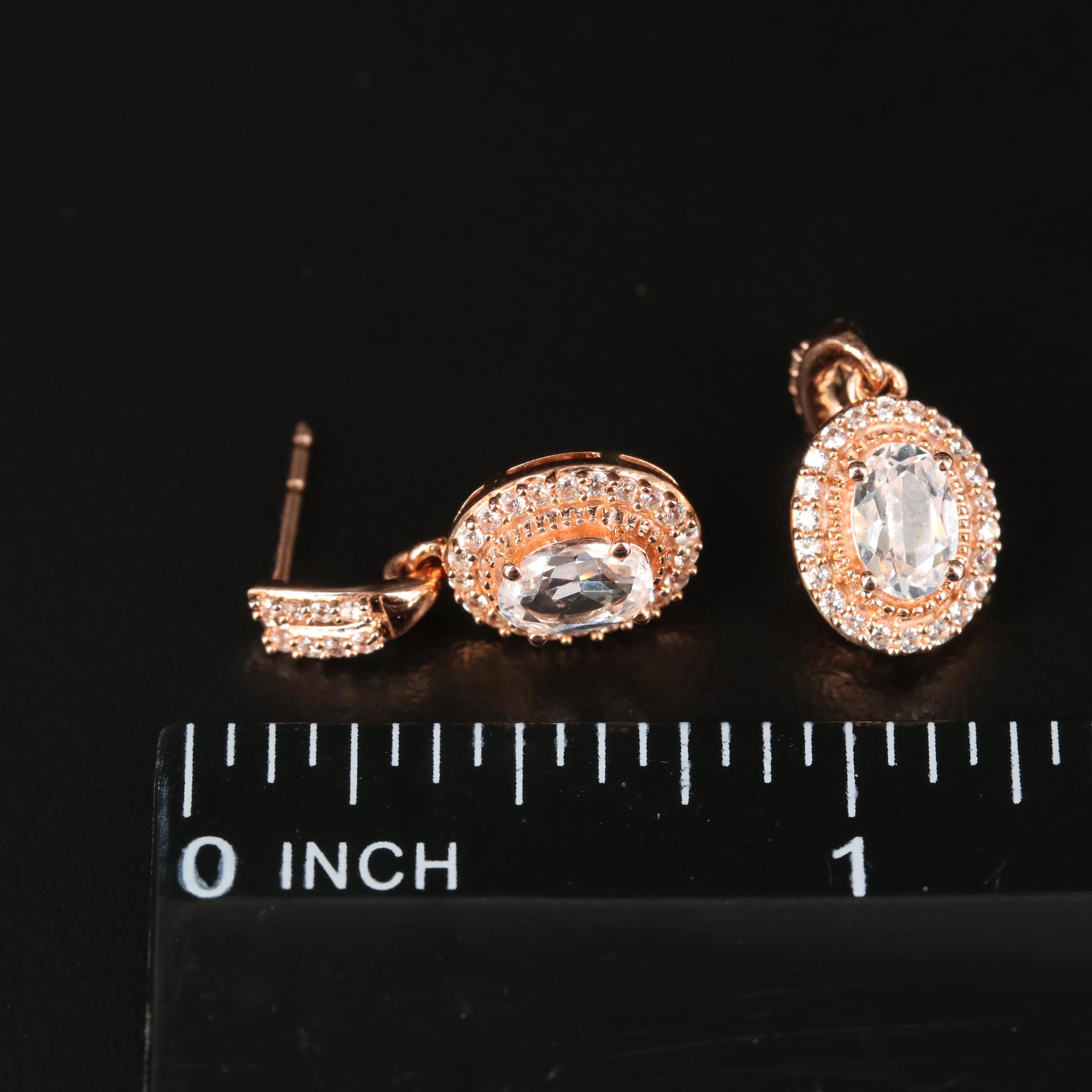 Sterling Silver Sapphire Earrings