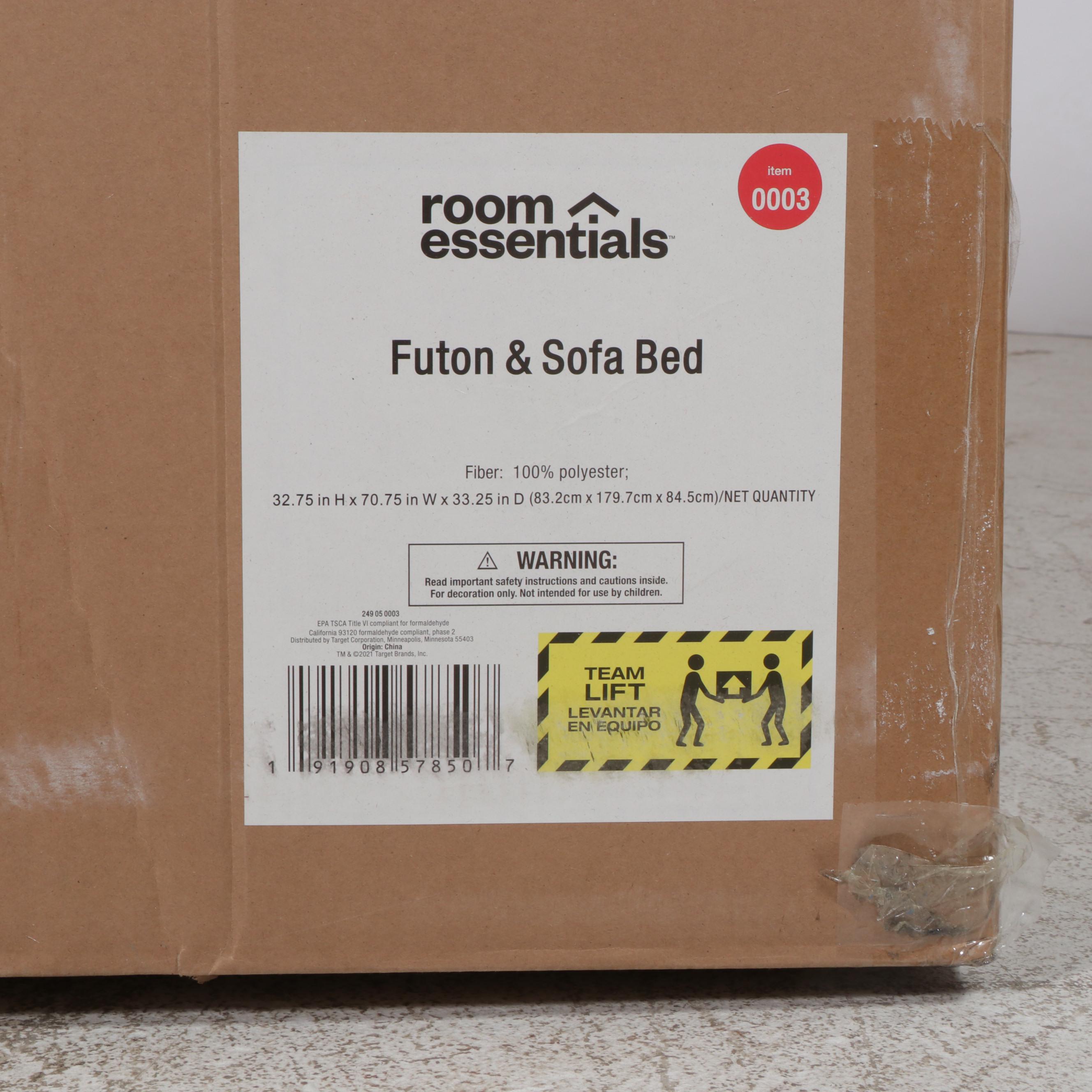 Room Essentials Futon and Sofa Bed EBTH