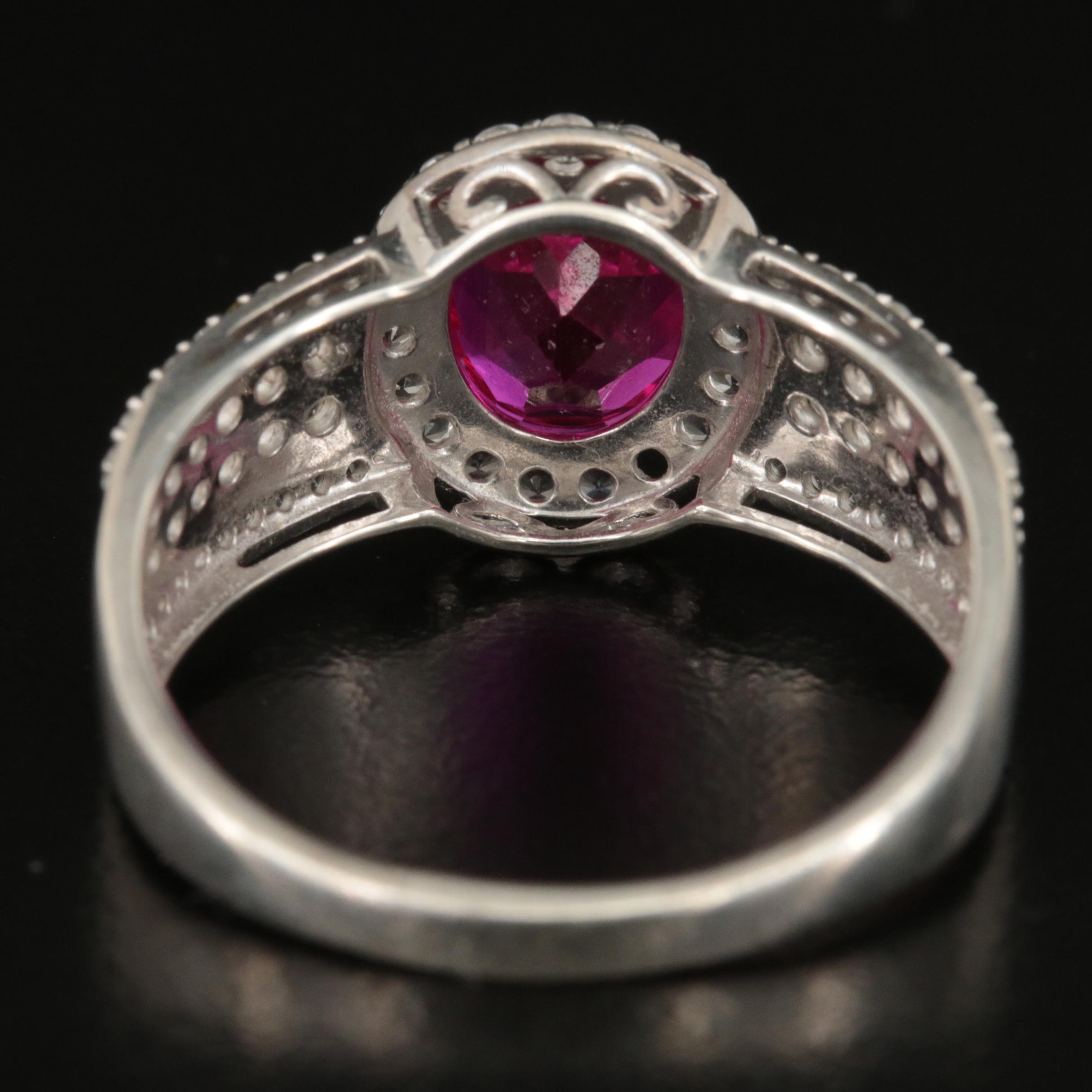 Sterling Ruby and Sapphire Ring