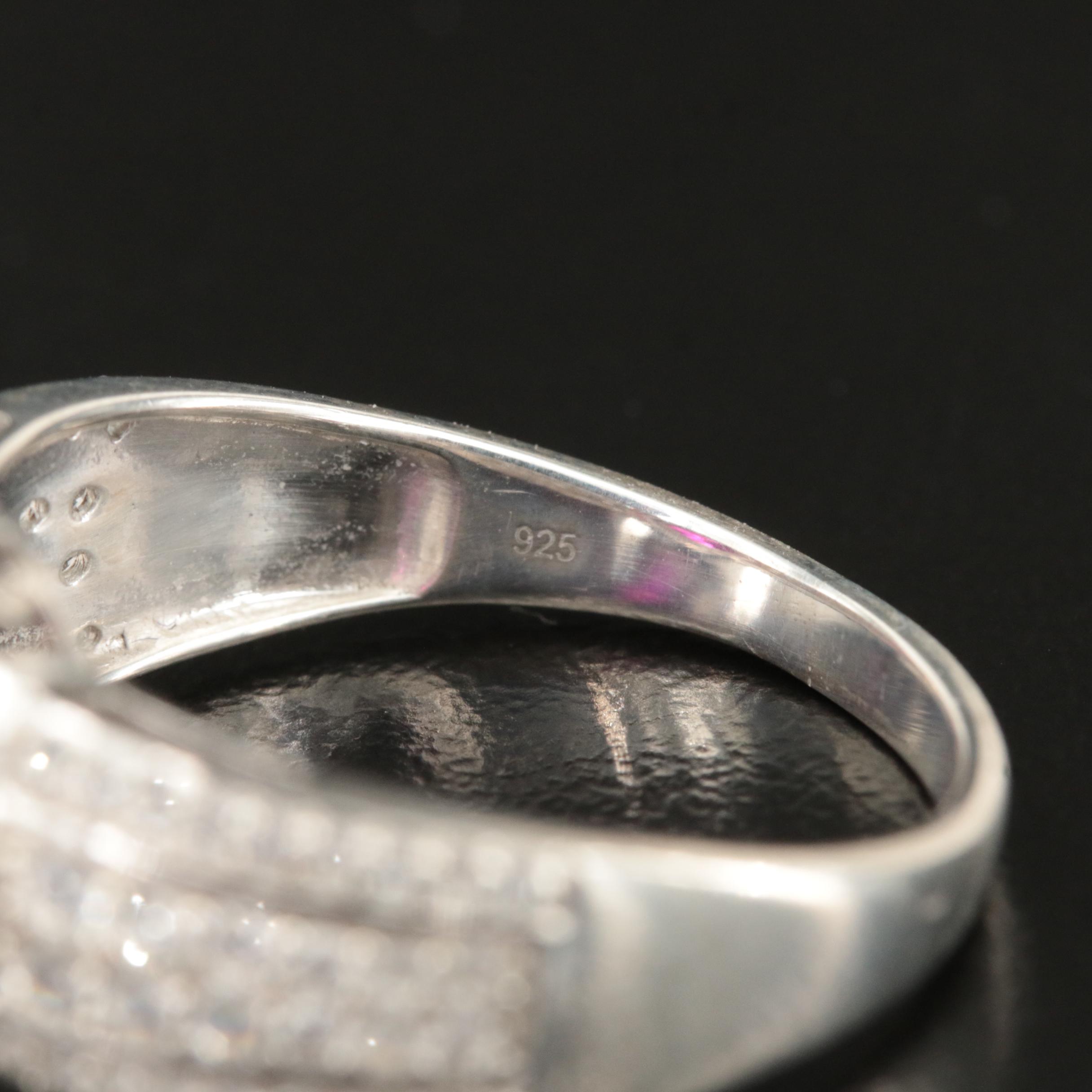 Sterling Ruby and Sapphire Ring