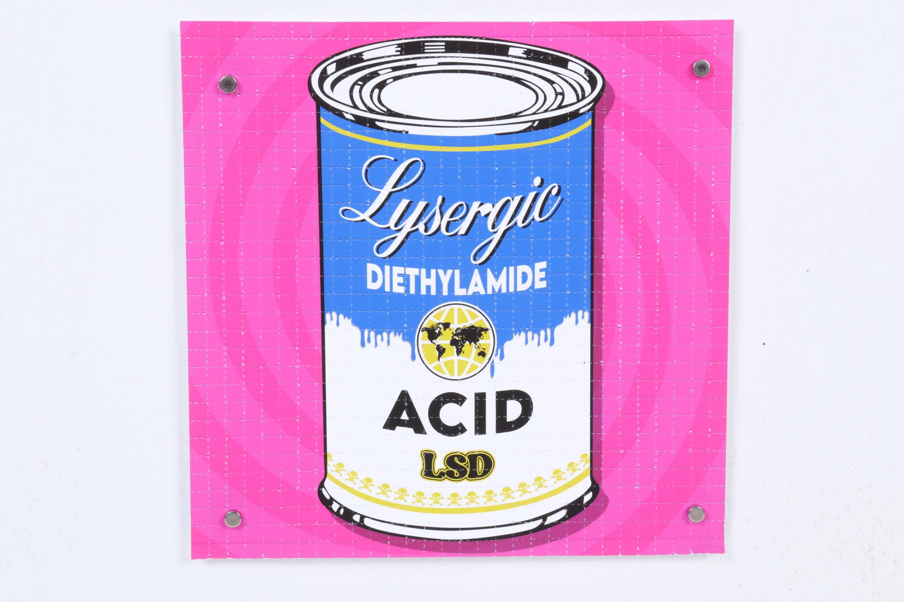 Denial Pop Art Digital Blotter Print "Super Soup (Pink Trip)"