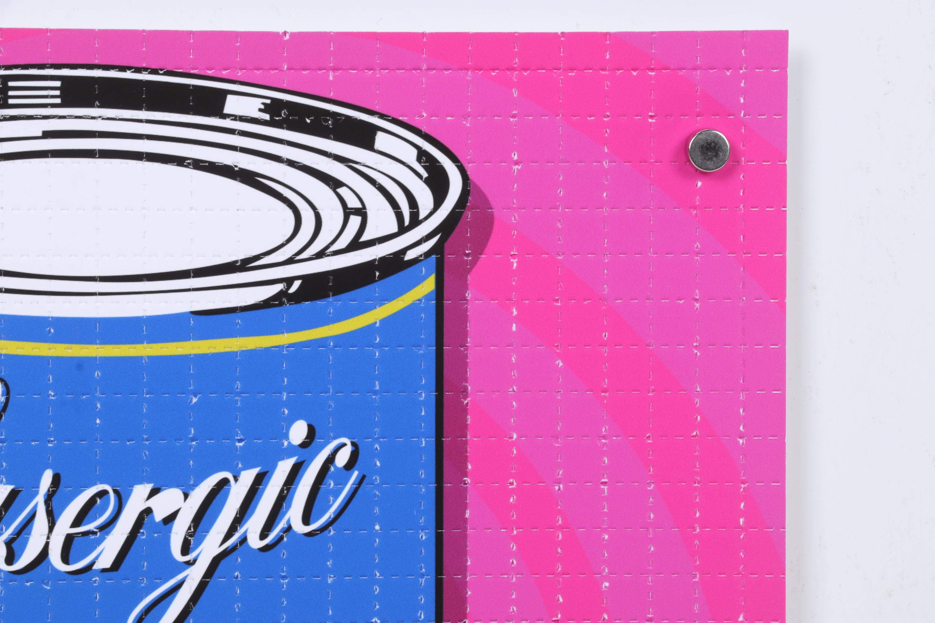 Denial Pop Art Digital Blotter Print "Super Soup (Pink Trip)"