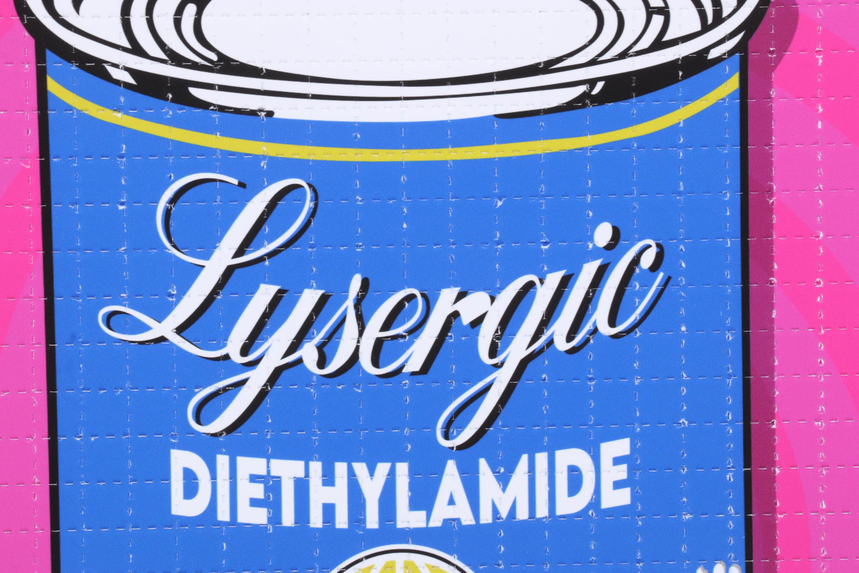 Denial Pop Art Digital Blotter Print "Super Soup (Pink Trip)"