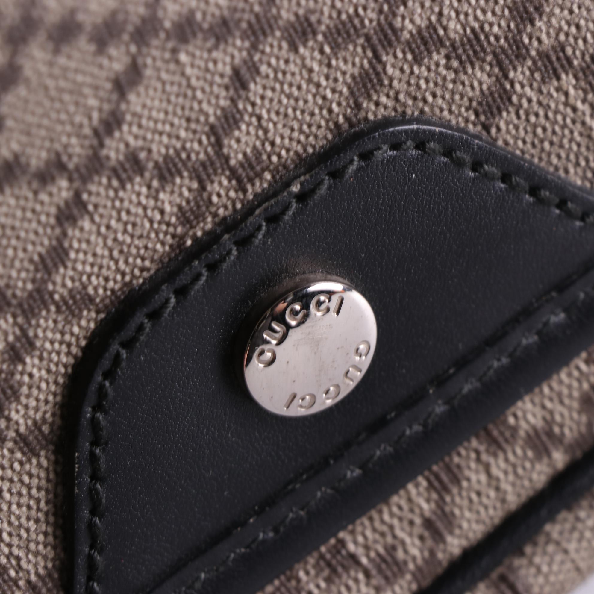 Gucci Messenger Bag in Diamante Supreme Canvas and Leather