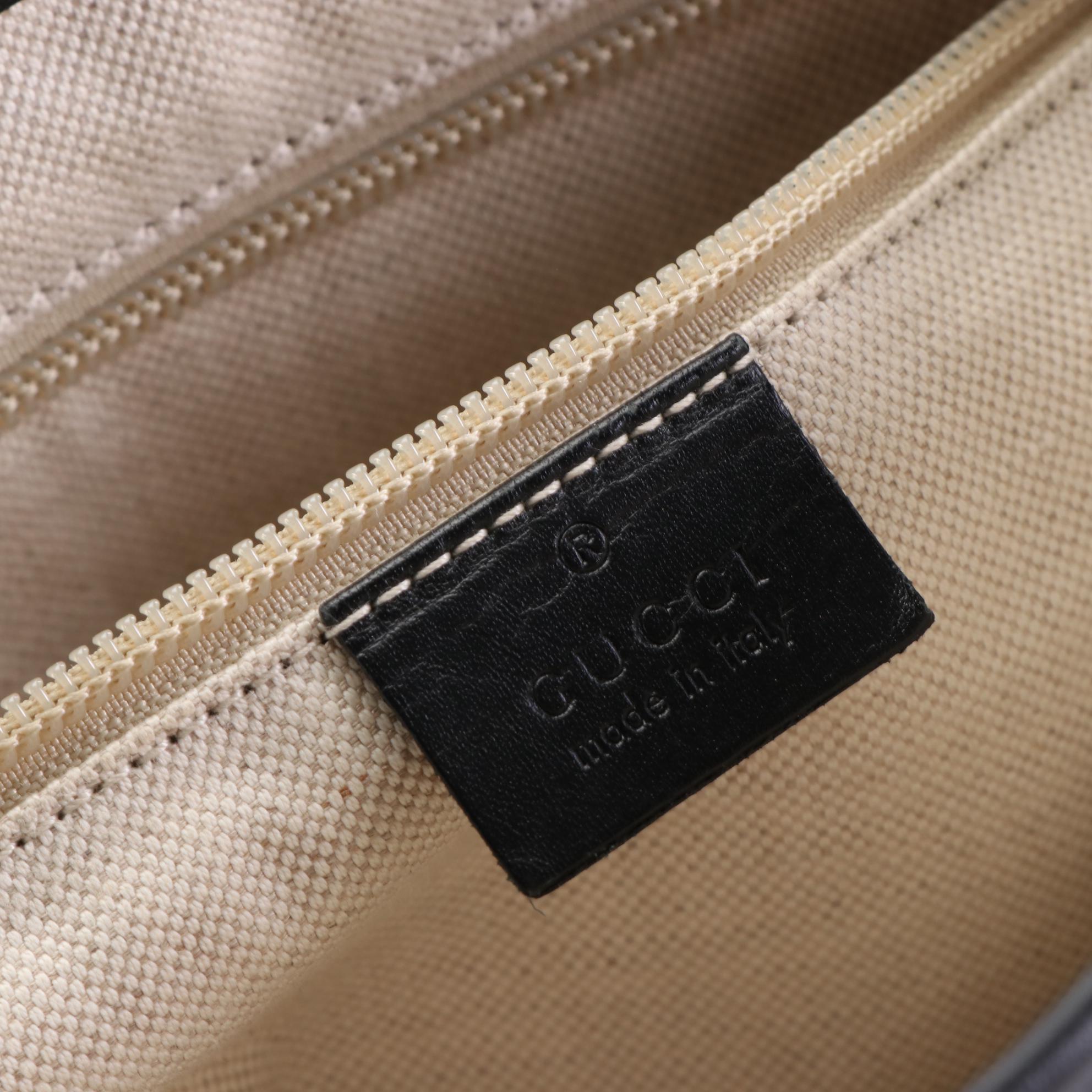 Gucci Messenger Bag in Diamante Supreme Canvas and Leather