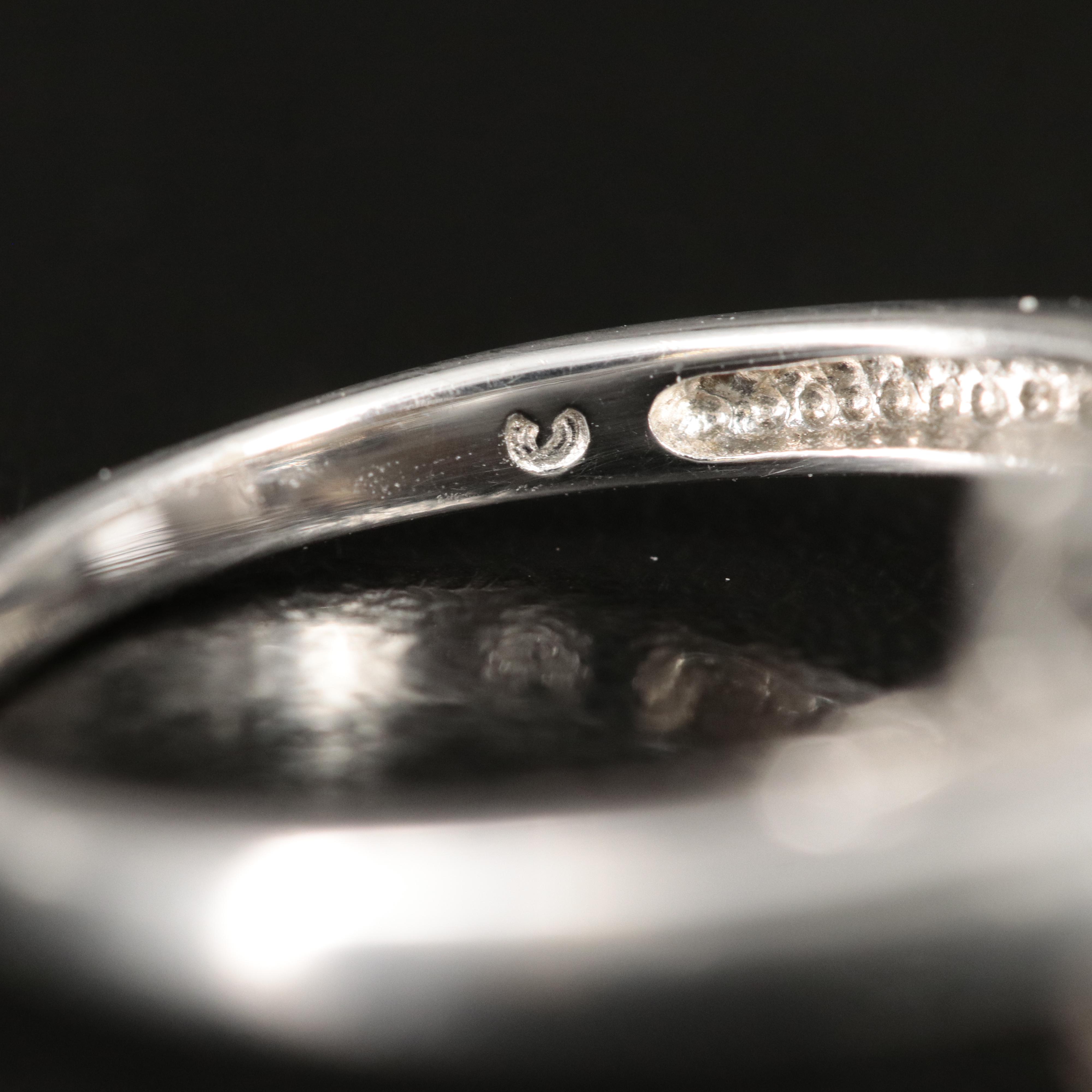 Sterling Smoky Quartz and Diamond Ring