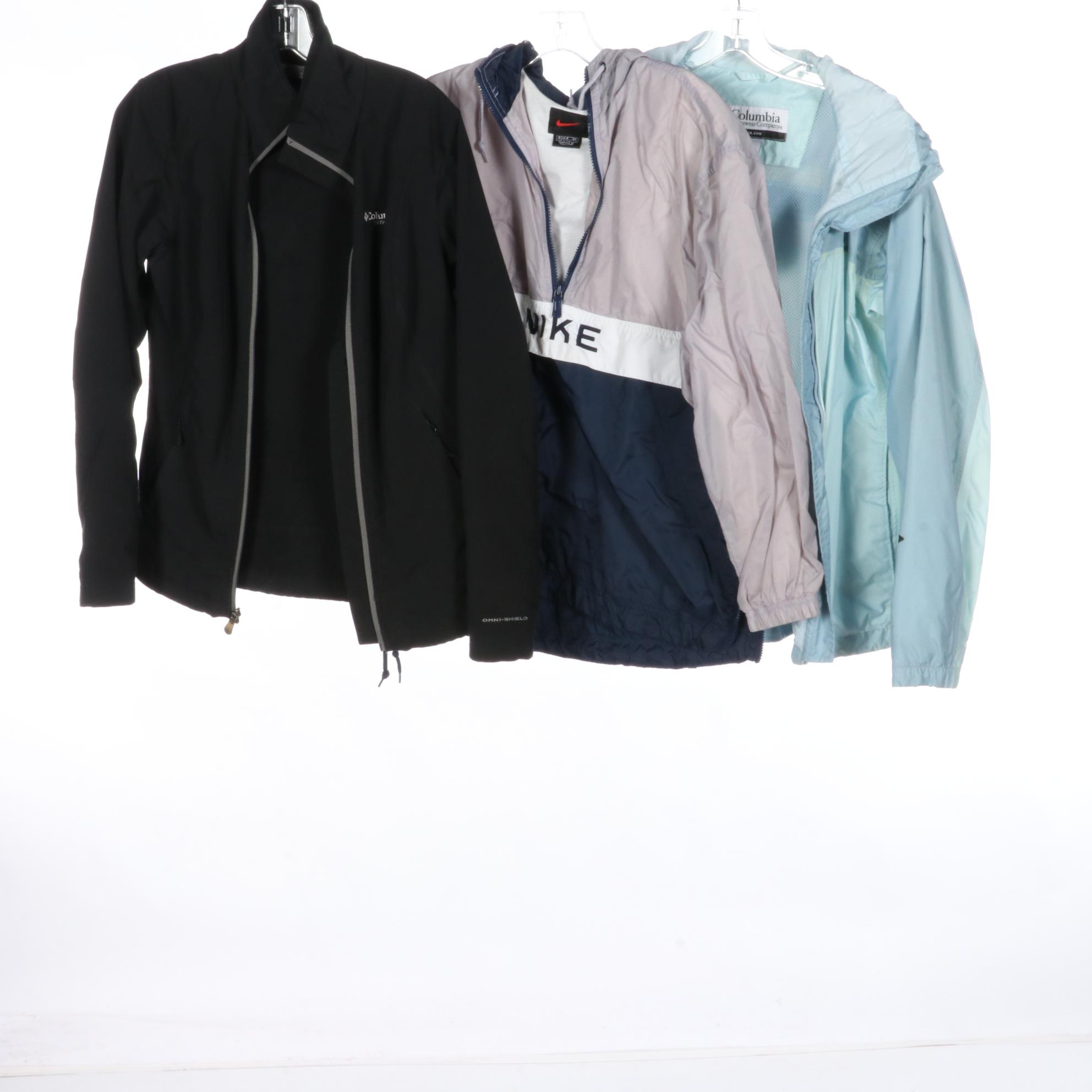 The North Face, Columbia Titanium and Nike Athletic Jackets with More