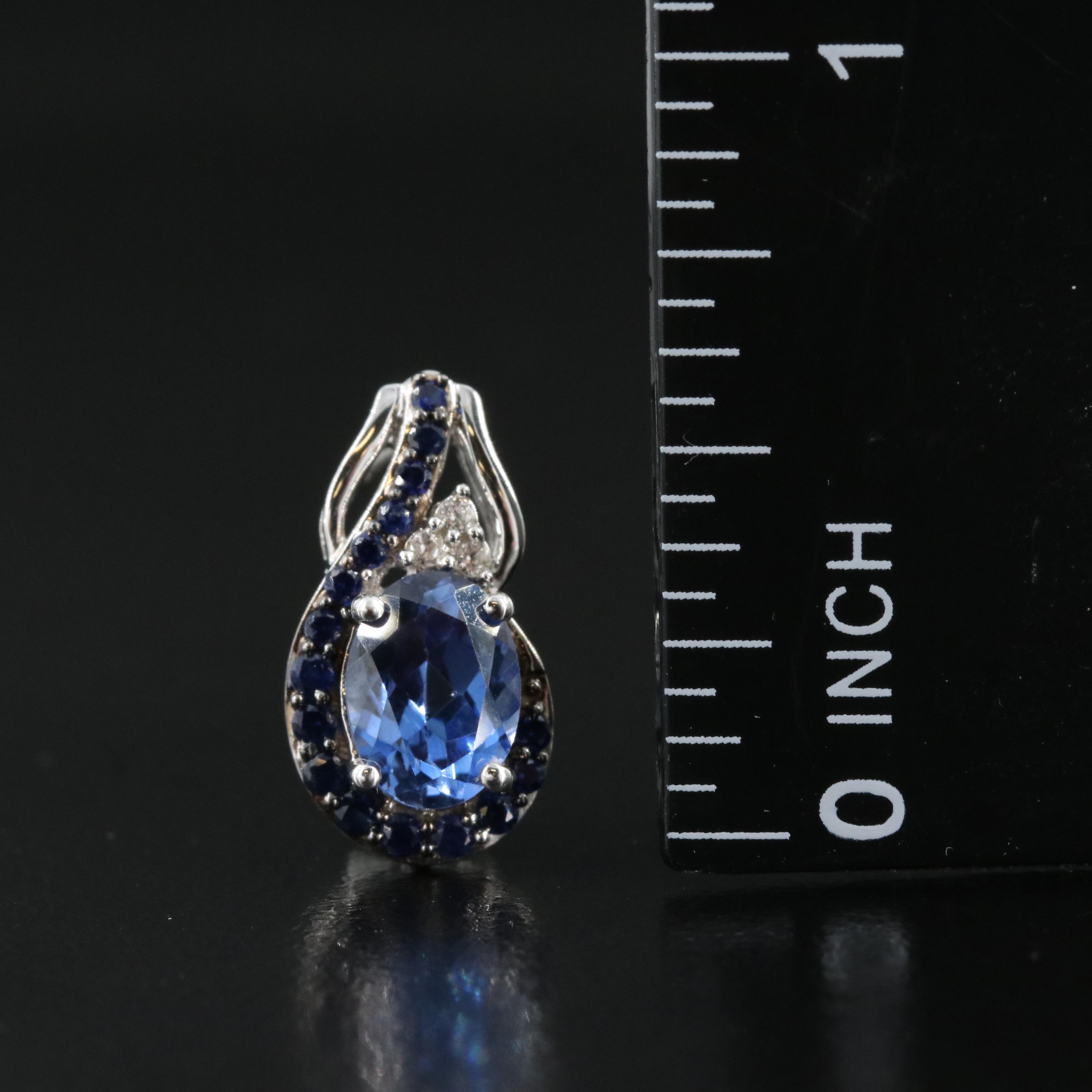 Sterling Sapphire Earrings