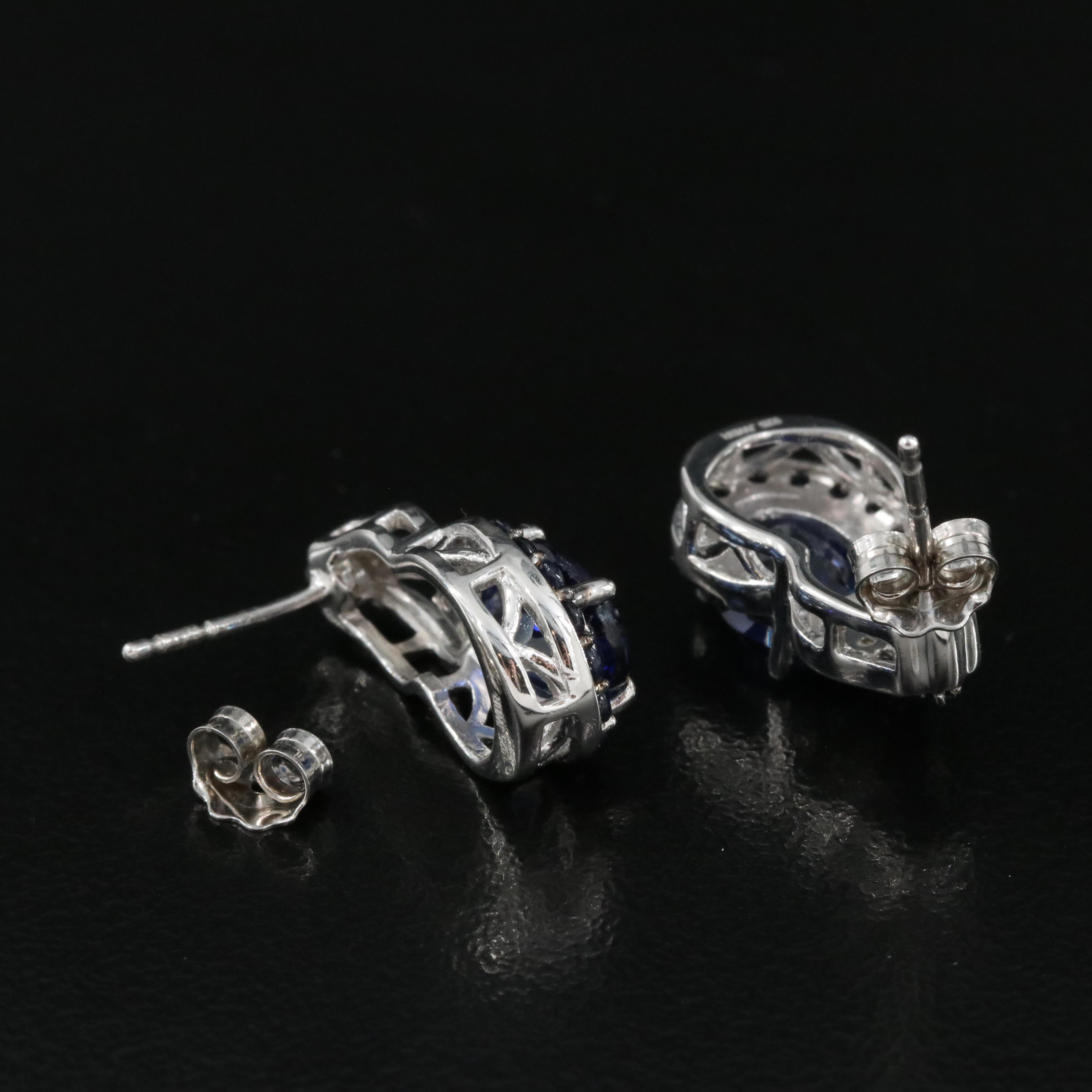 Sterling Sapphire Earrings