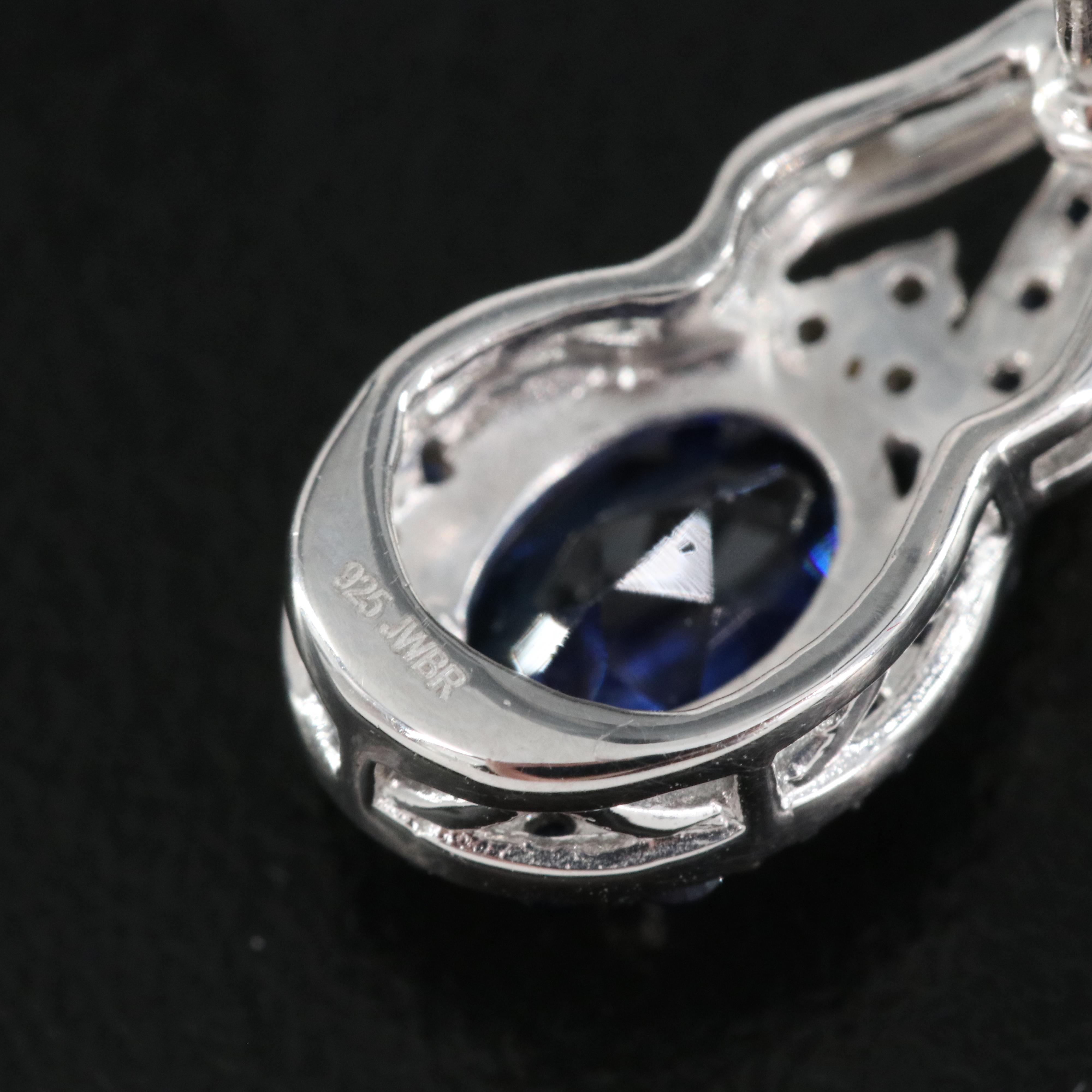 Sterling Sapphire Earrings