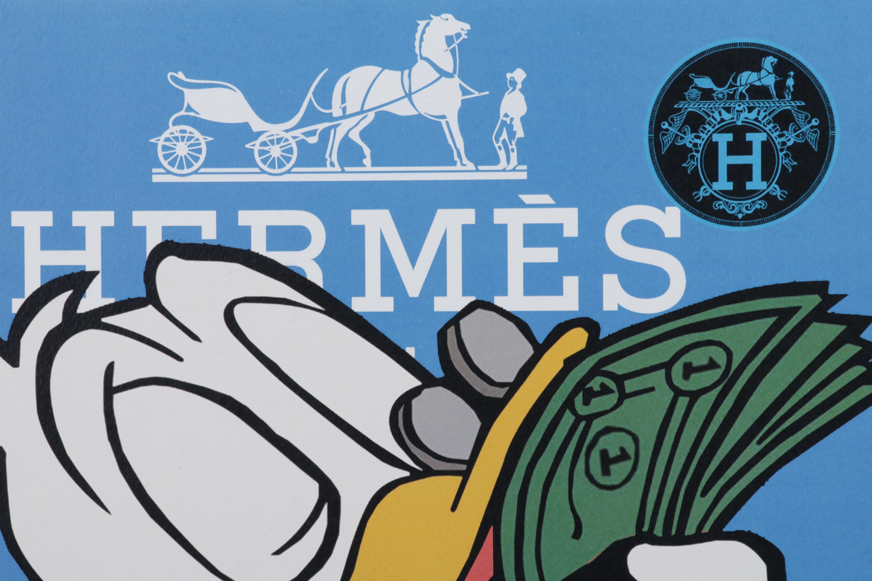 Death NYC Pop Art Graphic Print of Hermès Scrooge McDuck