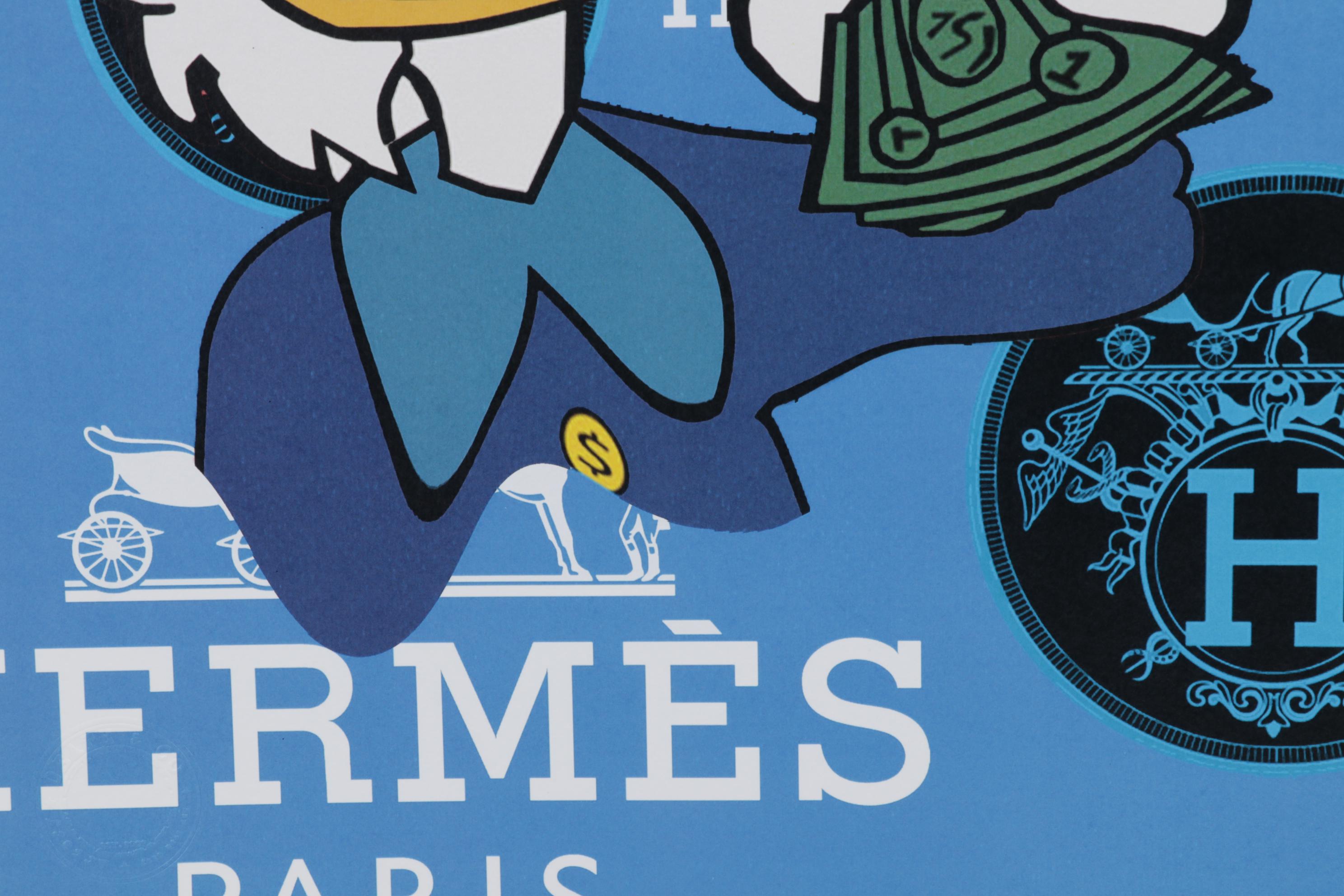 Death NYC Pop Art Graphic Print of Hermès Scrooge McDuck