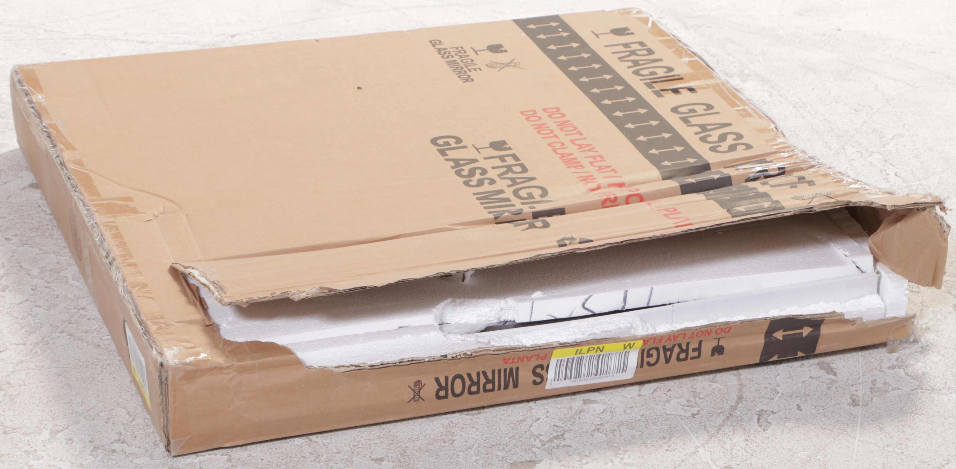 Hearth & Hand with Magnolia Black Wood Grain Round Wall Mirror