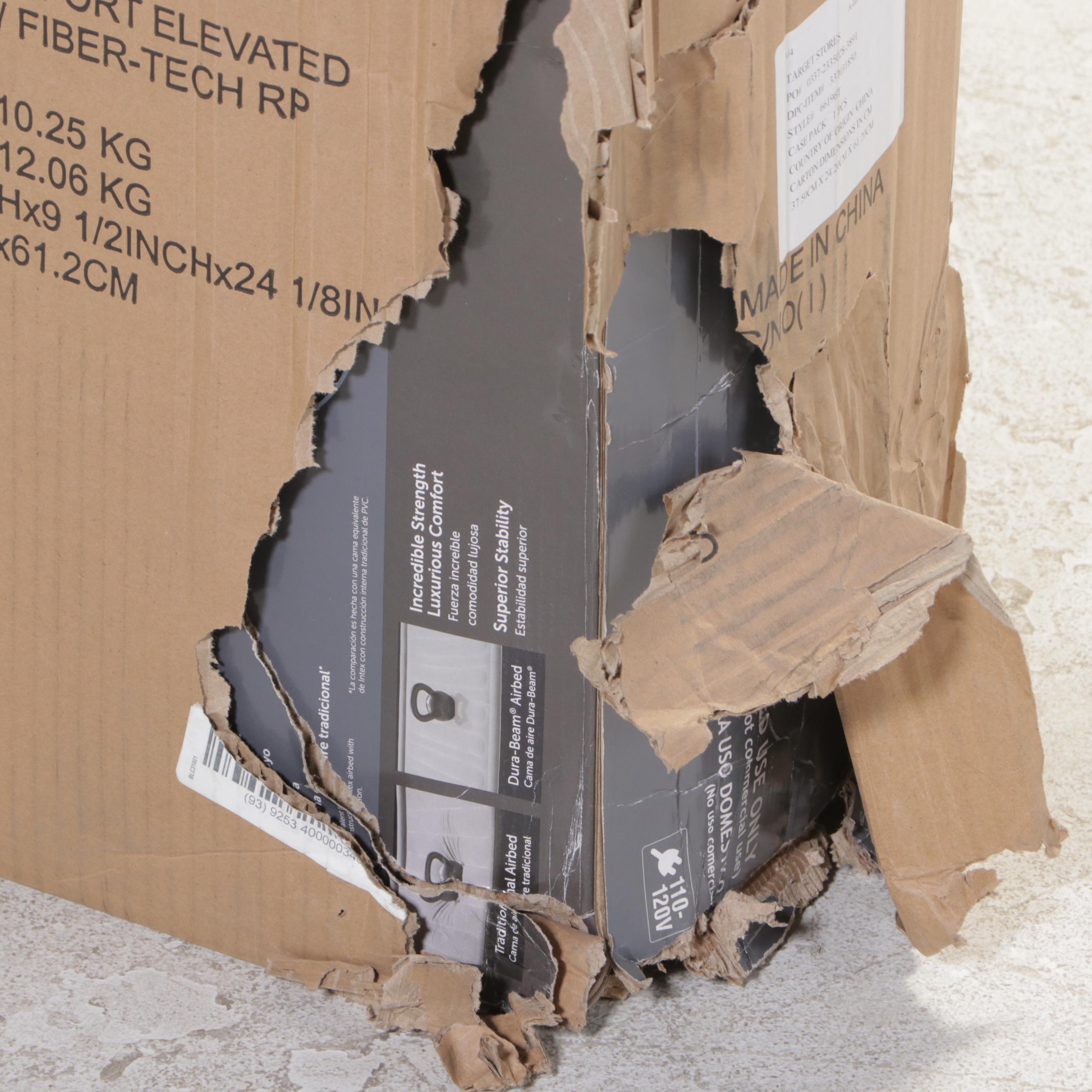 Intex Pillowtop Queen Air Mattress with Built in Pump