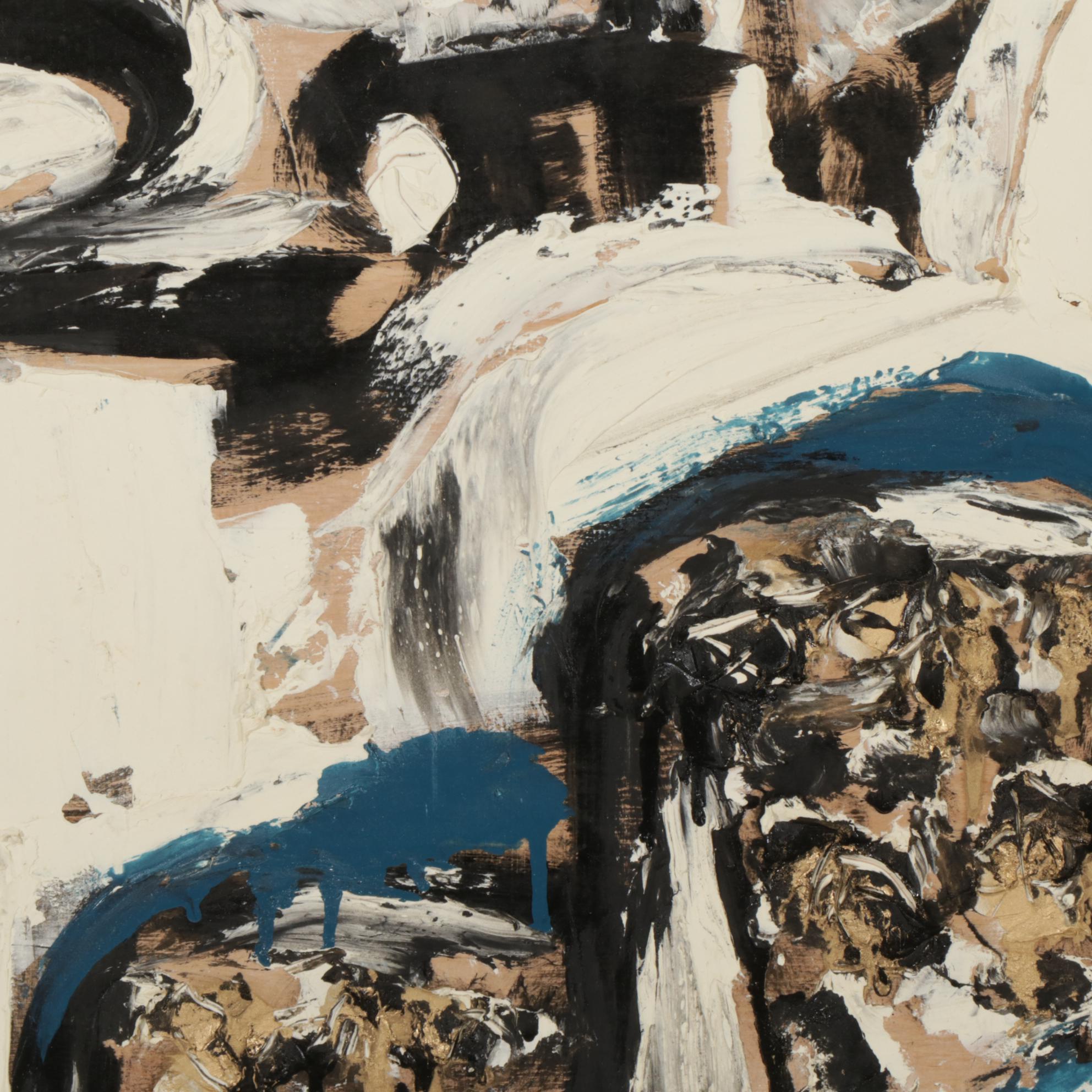 Anthony Eve Kemp Outsider Art Acrylic Painting "Vision," 2016