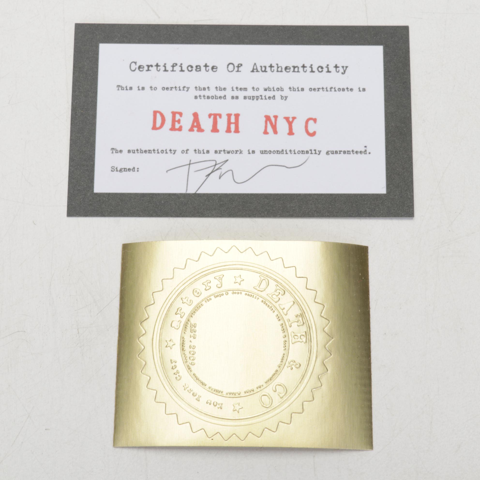 Death NYC Pop Art Graphic Print on Note of Audrey Hepburn