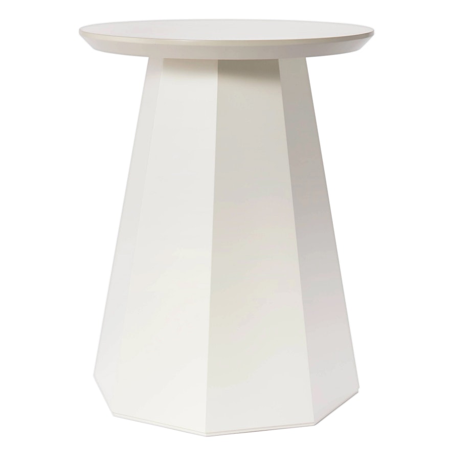 Threshold With Studio McGee Daffan Faceted Round Accent Table in Cream