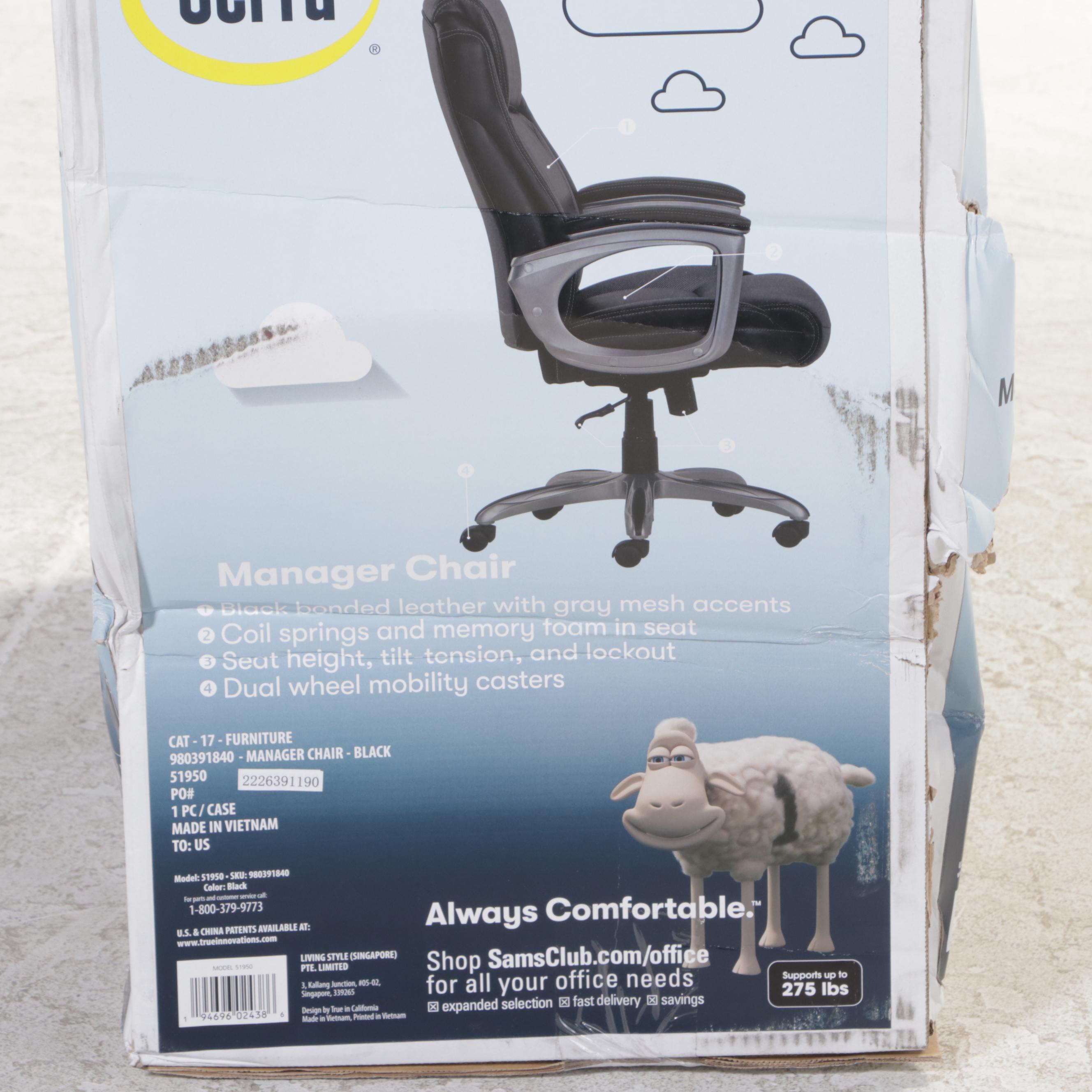Serta Manager Chair in Black