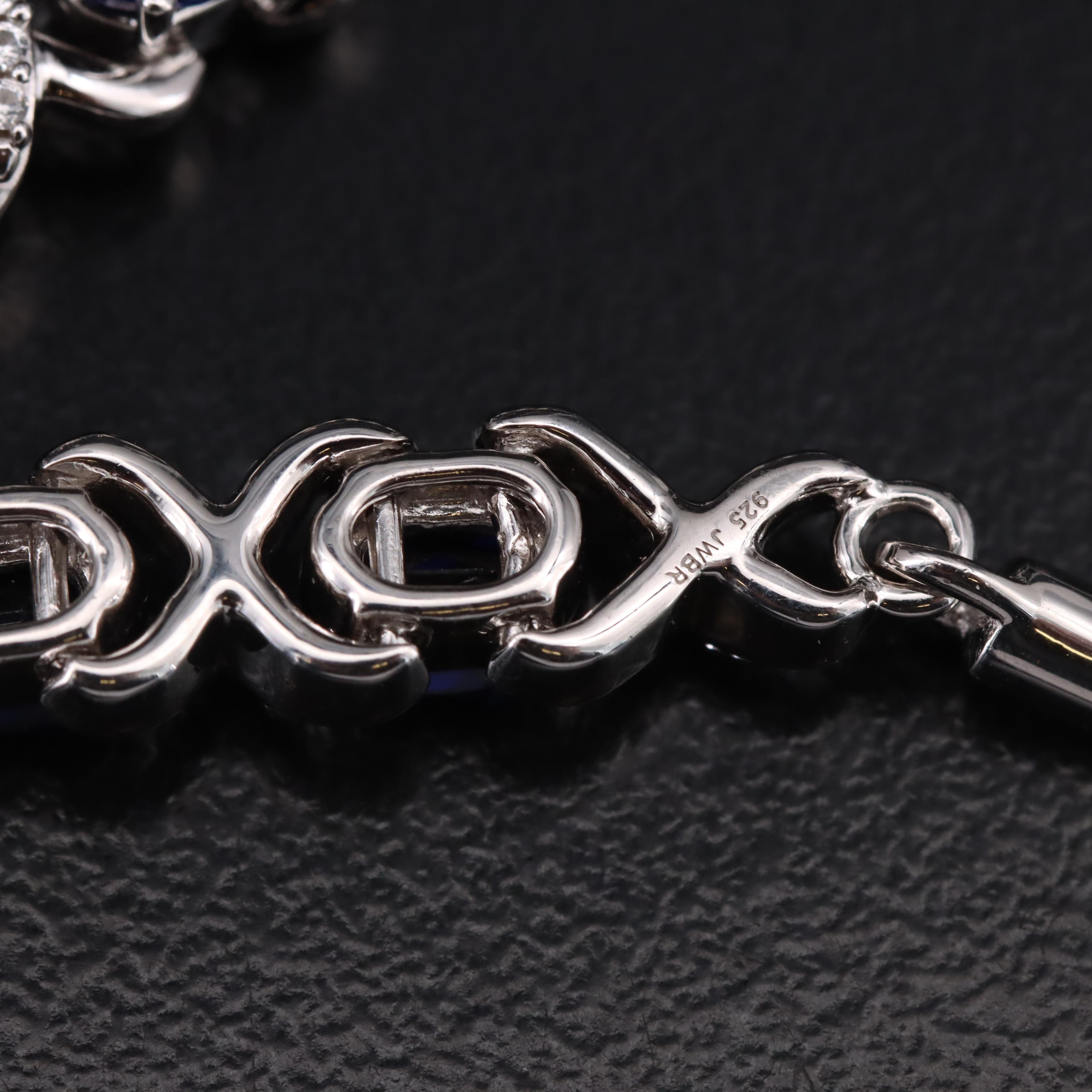 Sterling Sapphire Bolo Bracelet