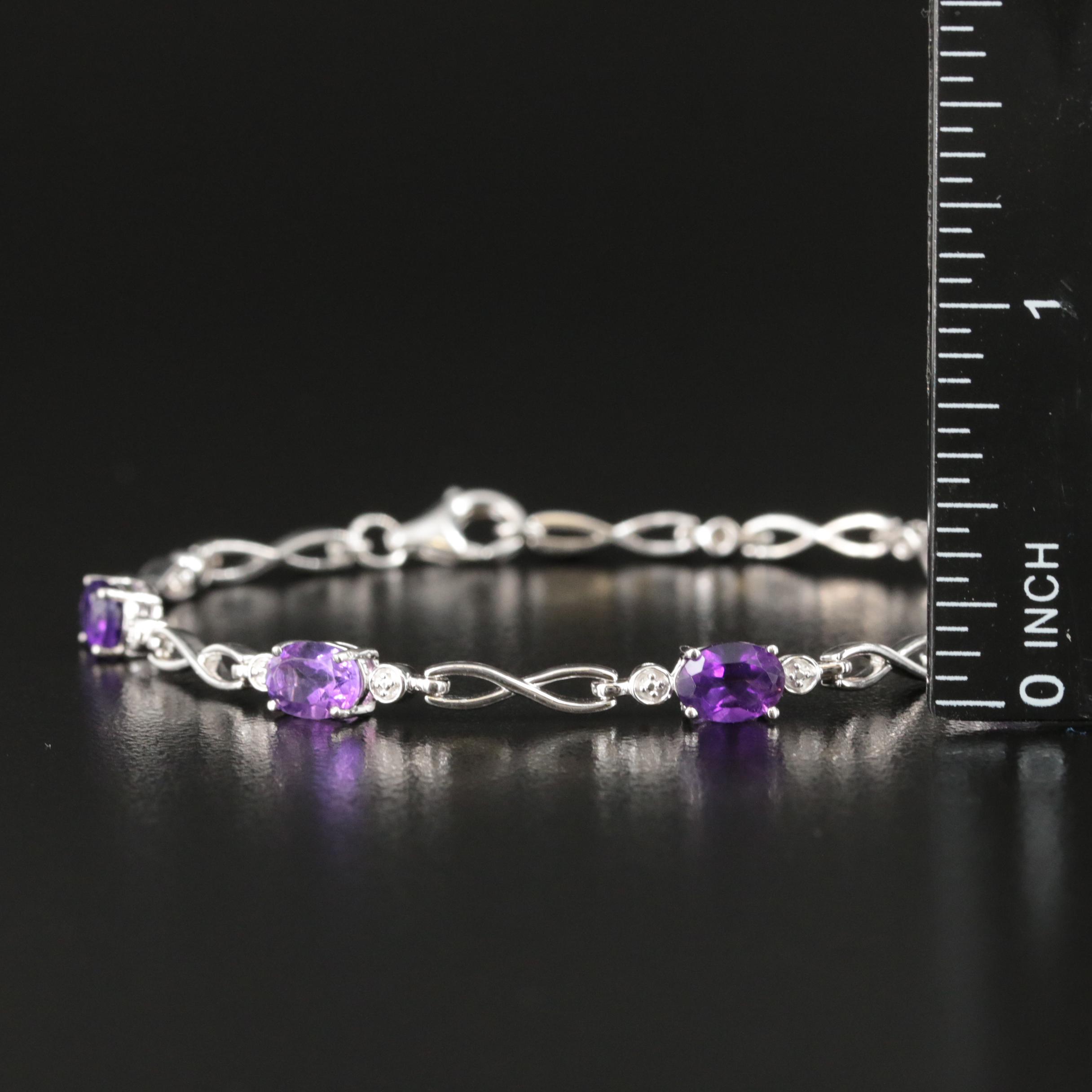 Sterling Amethyst Bracelet