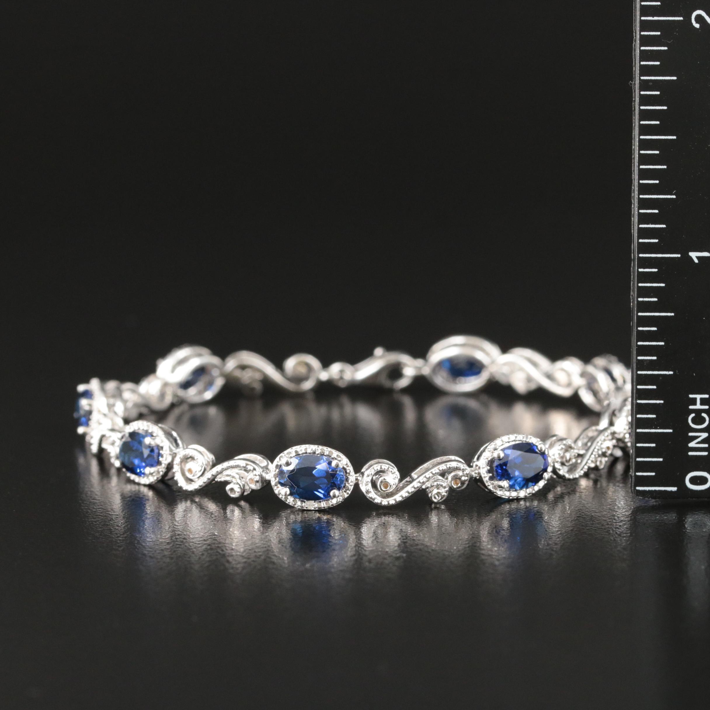 Sterling Sapphire Bracelet