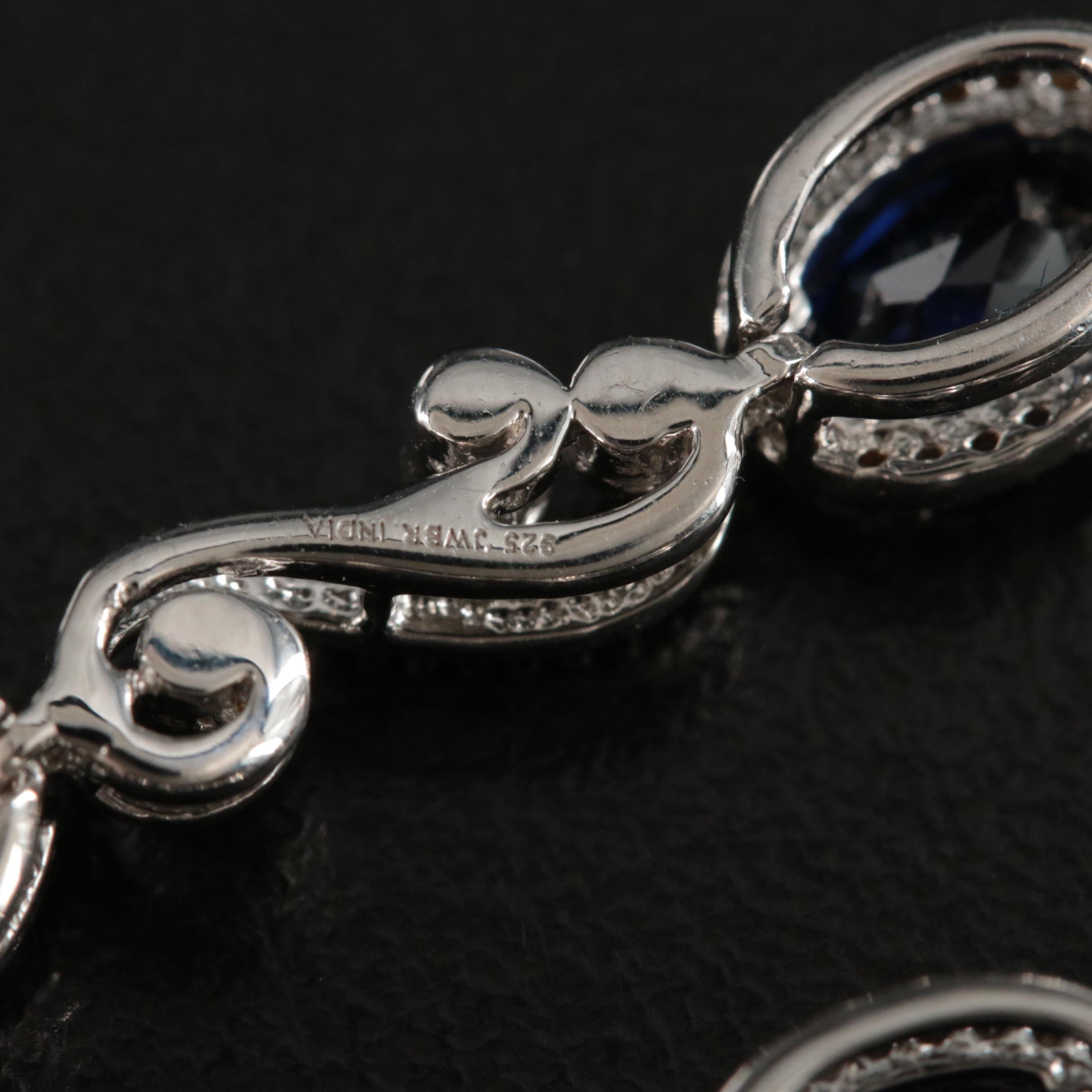Sterling Sapphire Bracelet