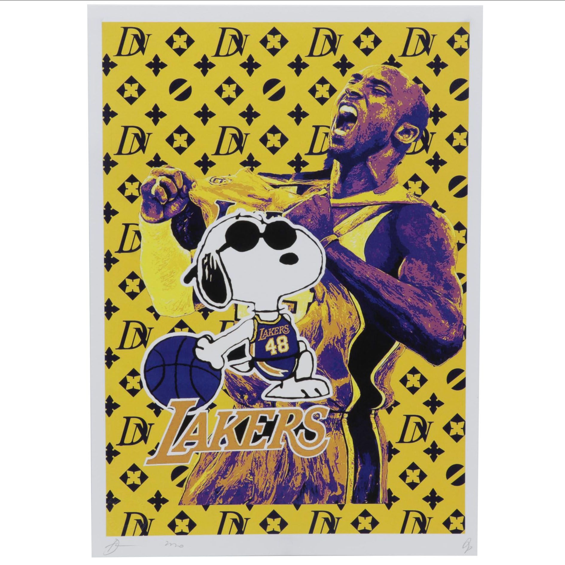 Death NYC Pop Art Graphic Print of Kobe Bryant and Snoopy