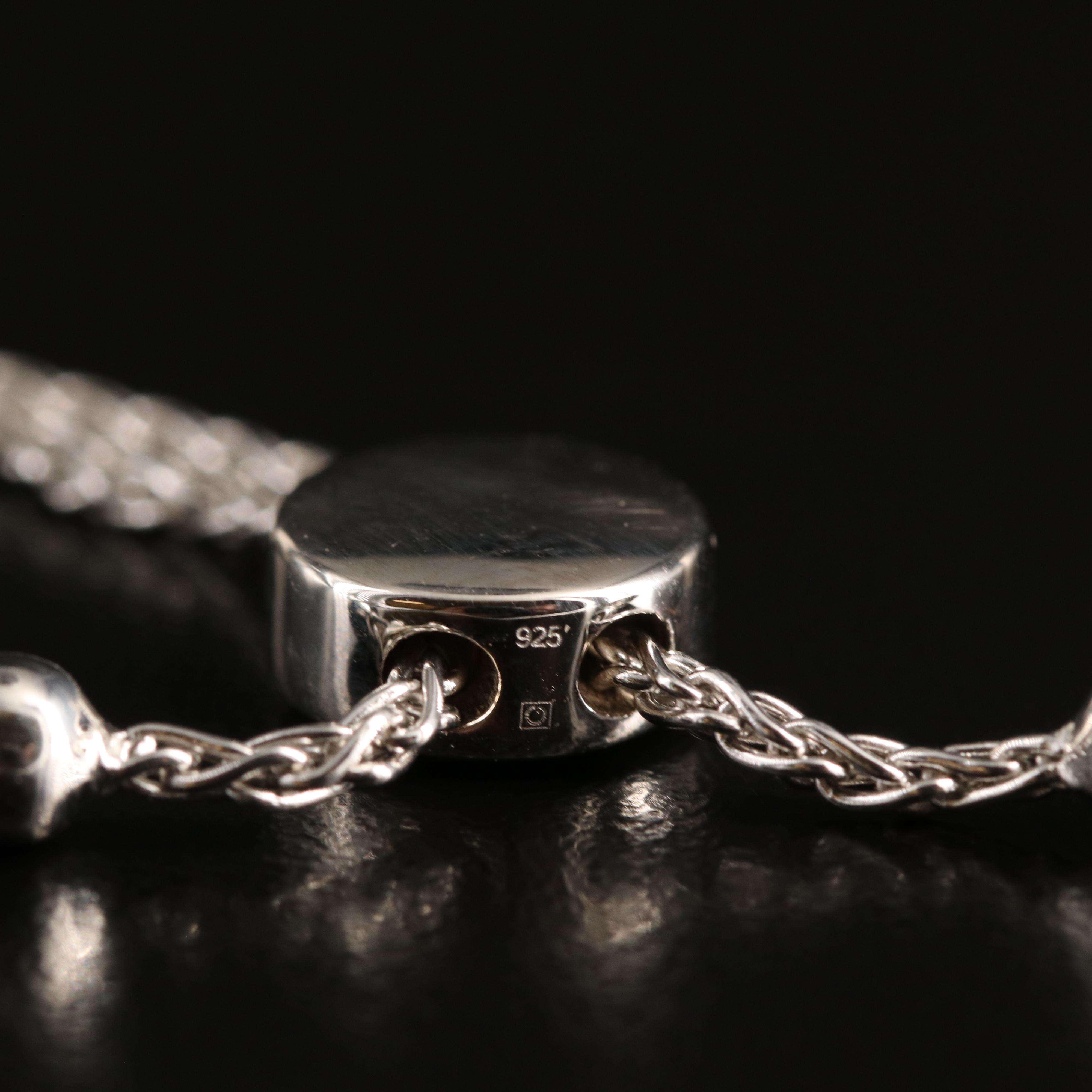 Sterling Peridot and Topaz Bolo Bracelet