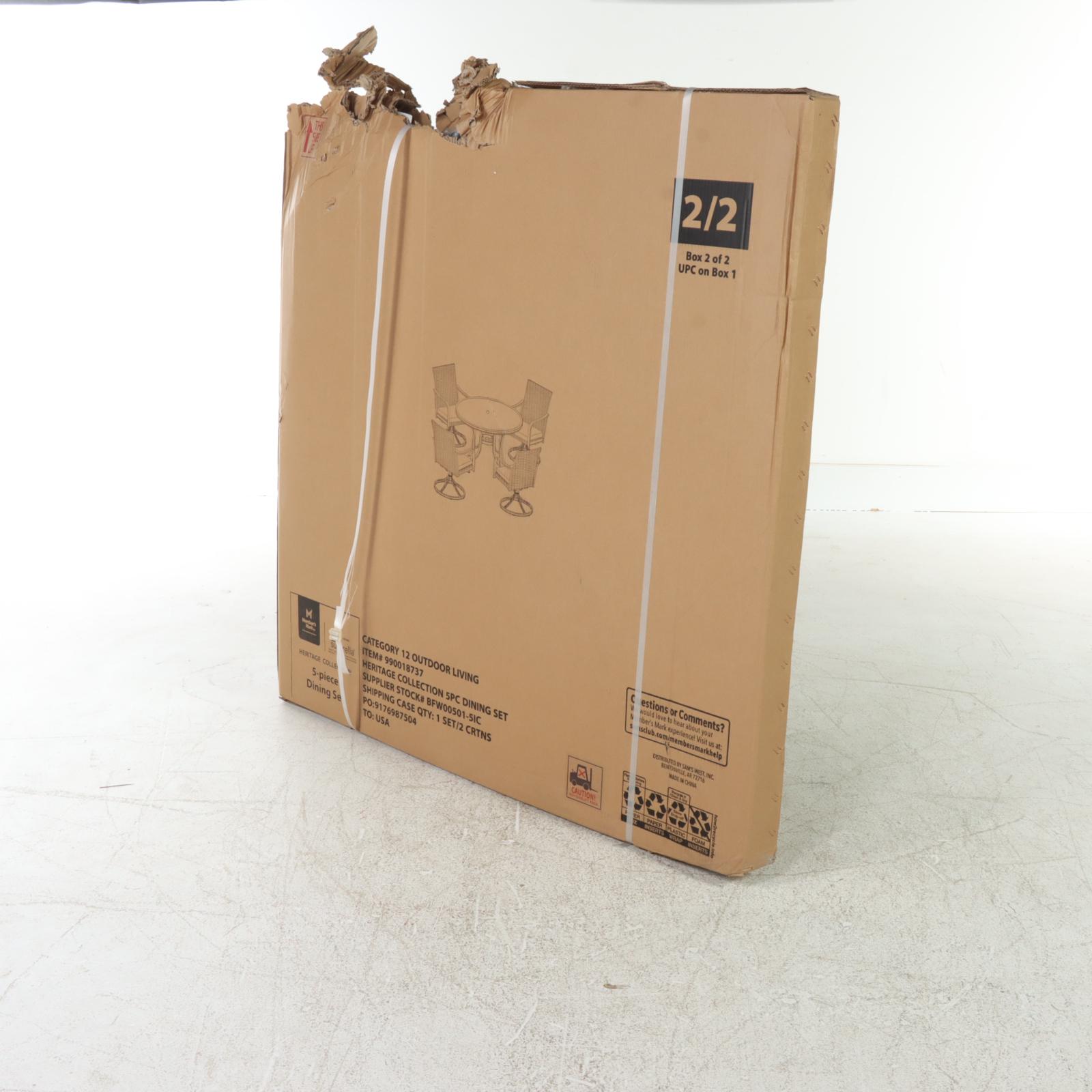 Member's Mark Heritage Indigo Blue 5-Piece Round Patio Dining Set