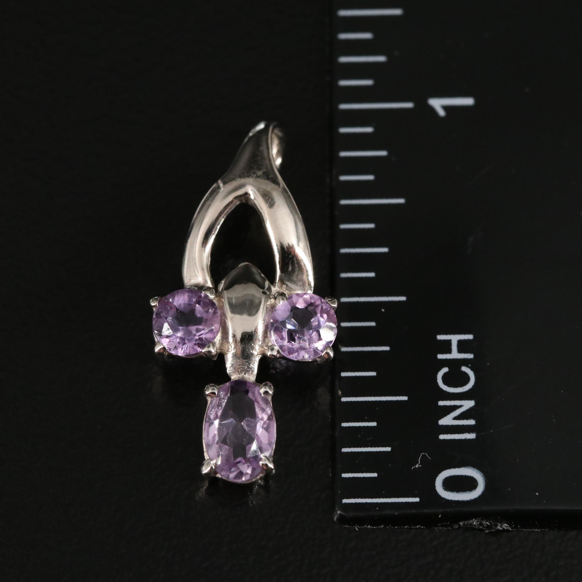 Sterling Amethyst Pendant