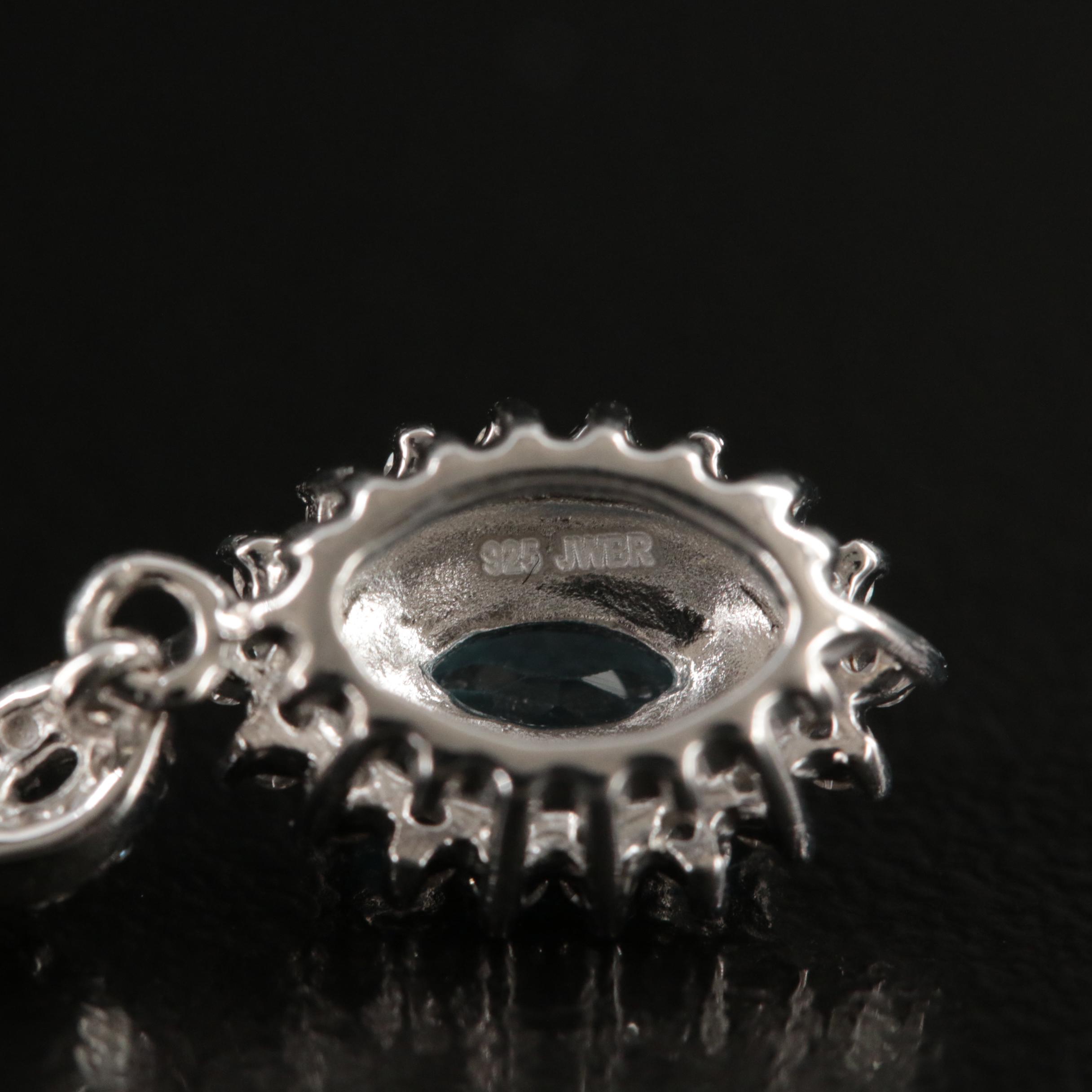 Sterling Swiss Blue Topaz Earrings