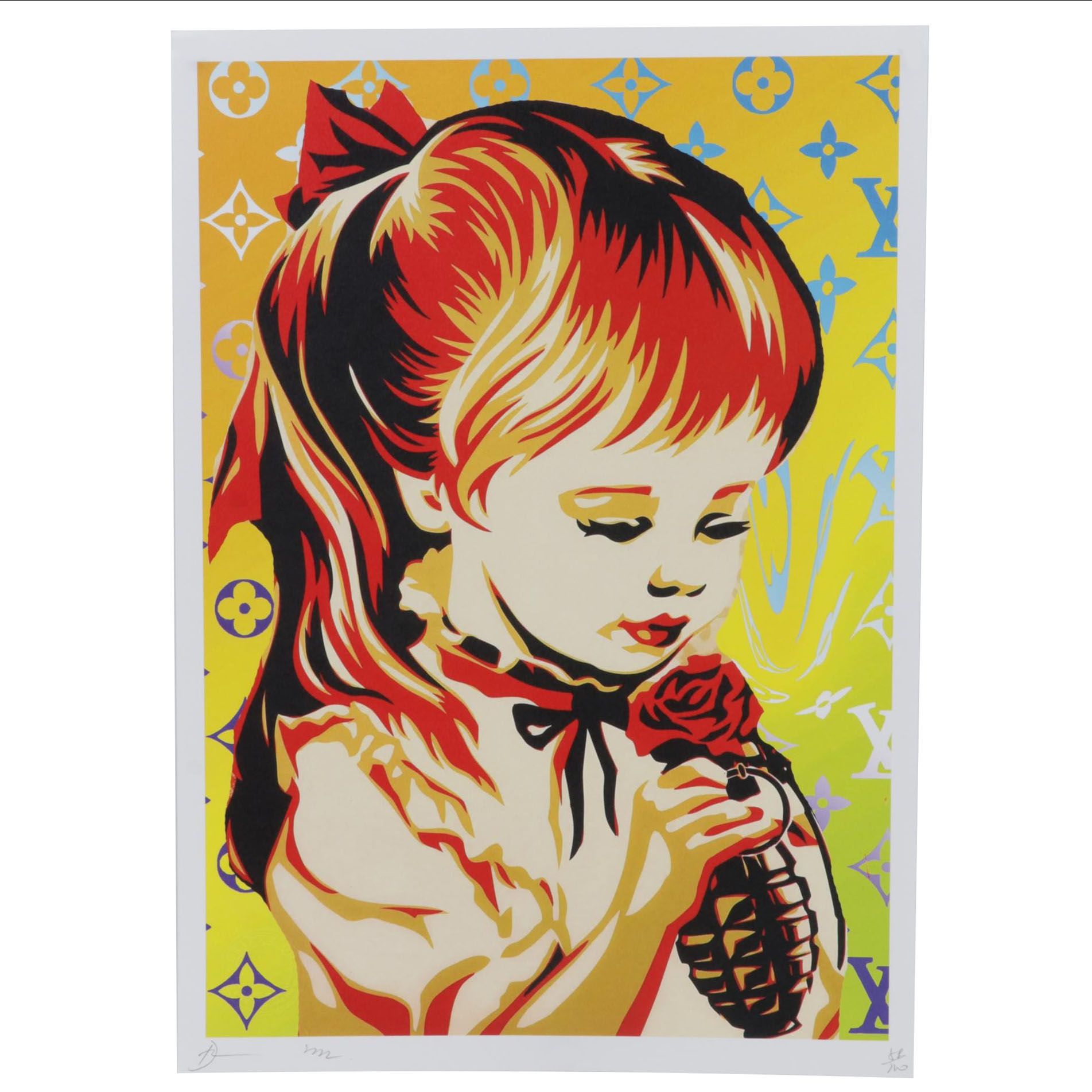 Death NYC Pop Art Graphic Print after Shepard Fairey's "War by Numbers"