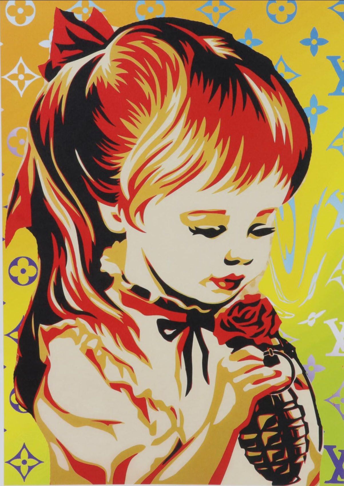 Death NYC Pop Art Graphic Print after Shepard Fairey's "War by Numbers"