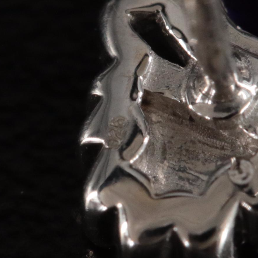 Sterling Amethyst Stud Earrings