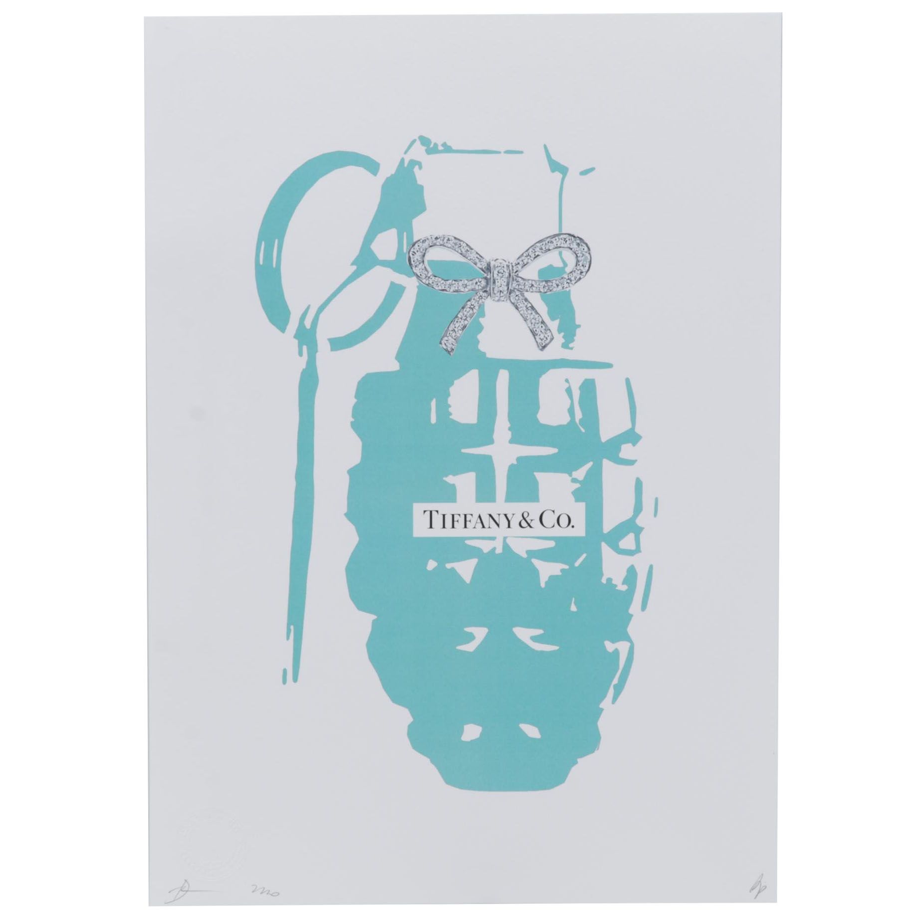 Death NYC Pop Art Graphic Print of Tiffany & Co. Grenade