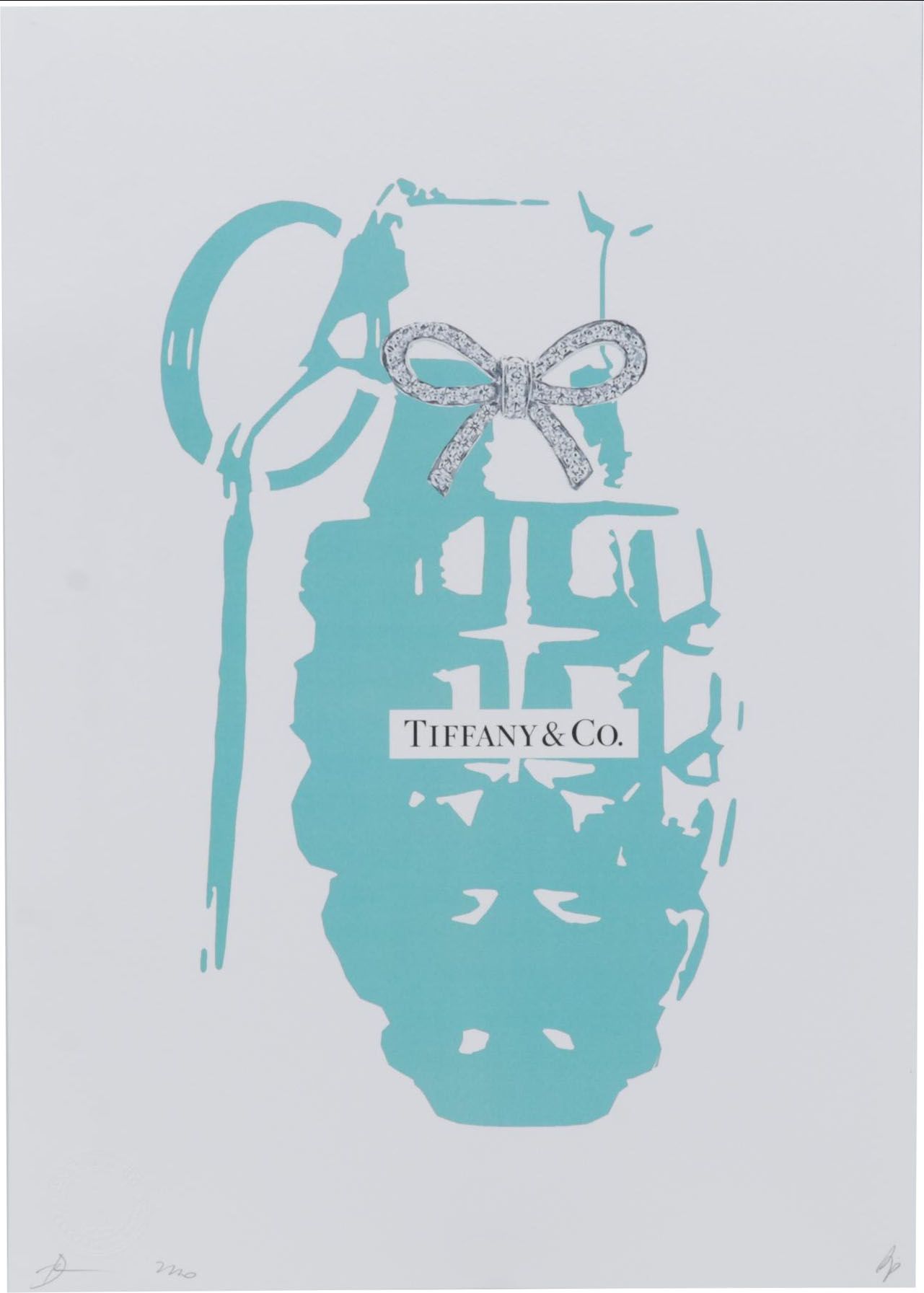 Death NYC Pop Art Graphic Print of Tiffany & Co. Grenade