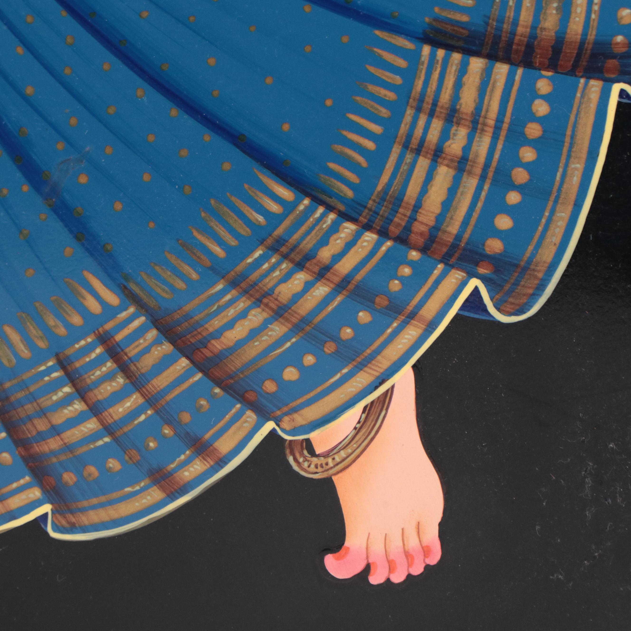 Indian School Painting of Dancing Woman