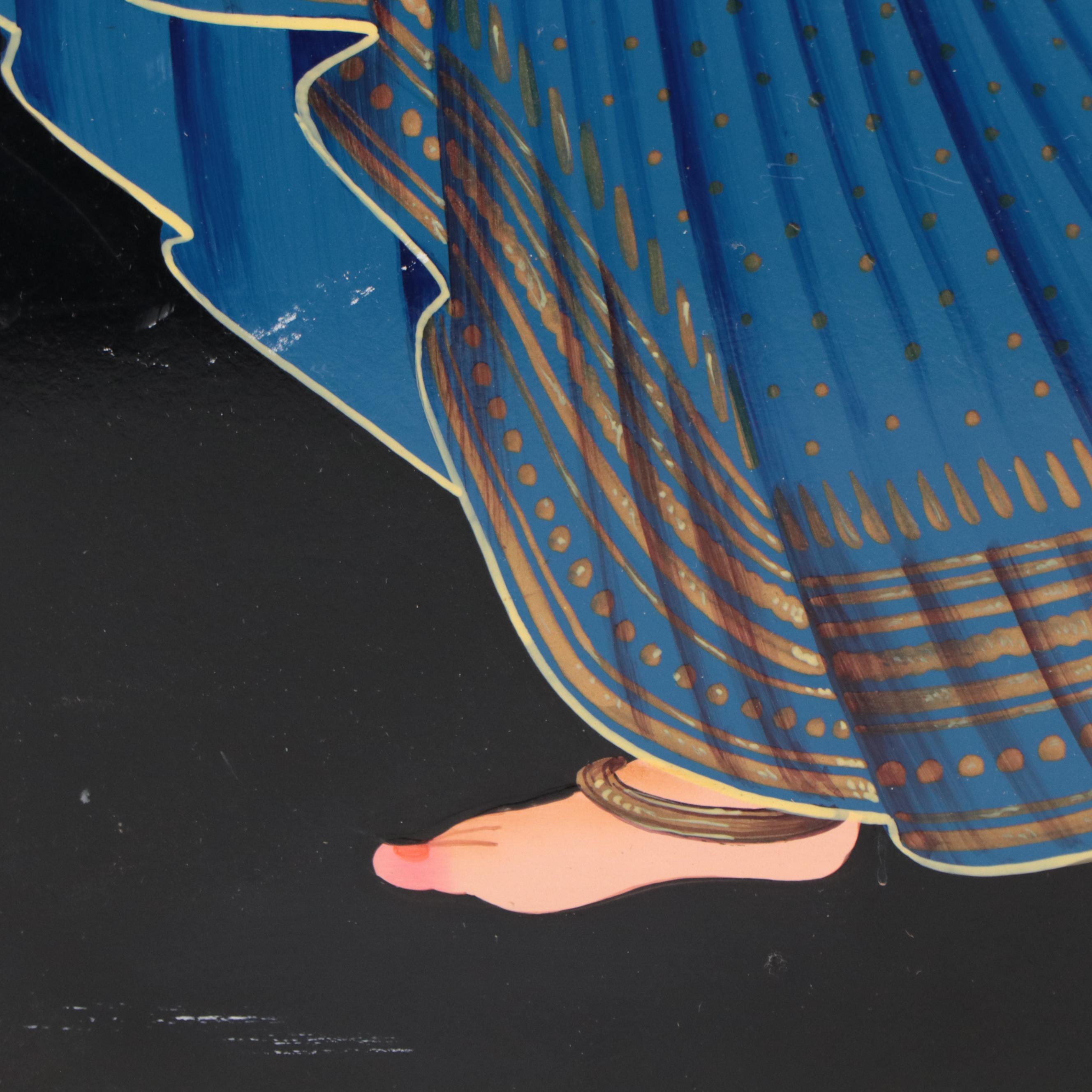 Indian School Painting of Dancing Woman